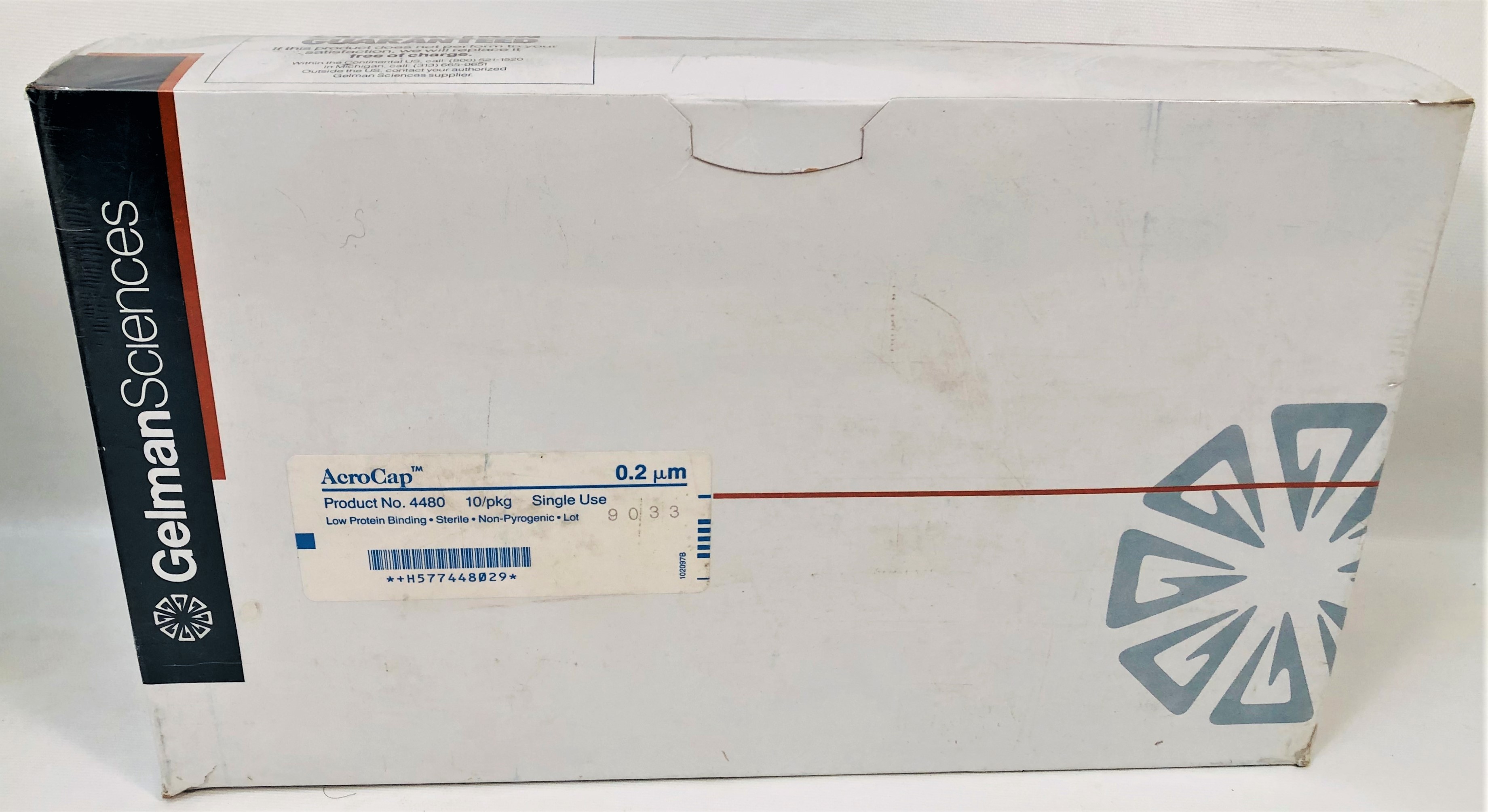 New Open Box Gelman Acrocap 4480 Filter Unit - 0.2 µm (Pack of 10)