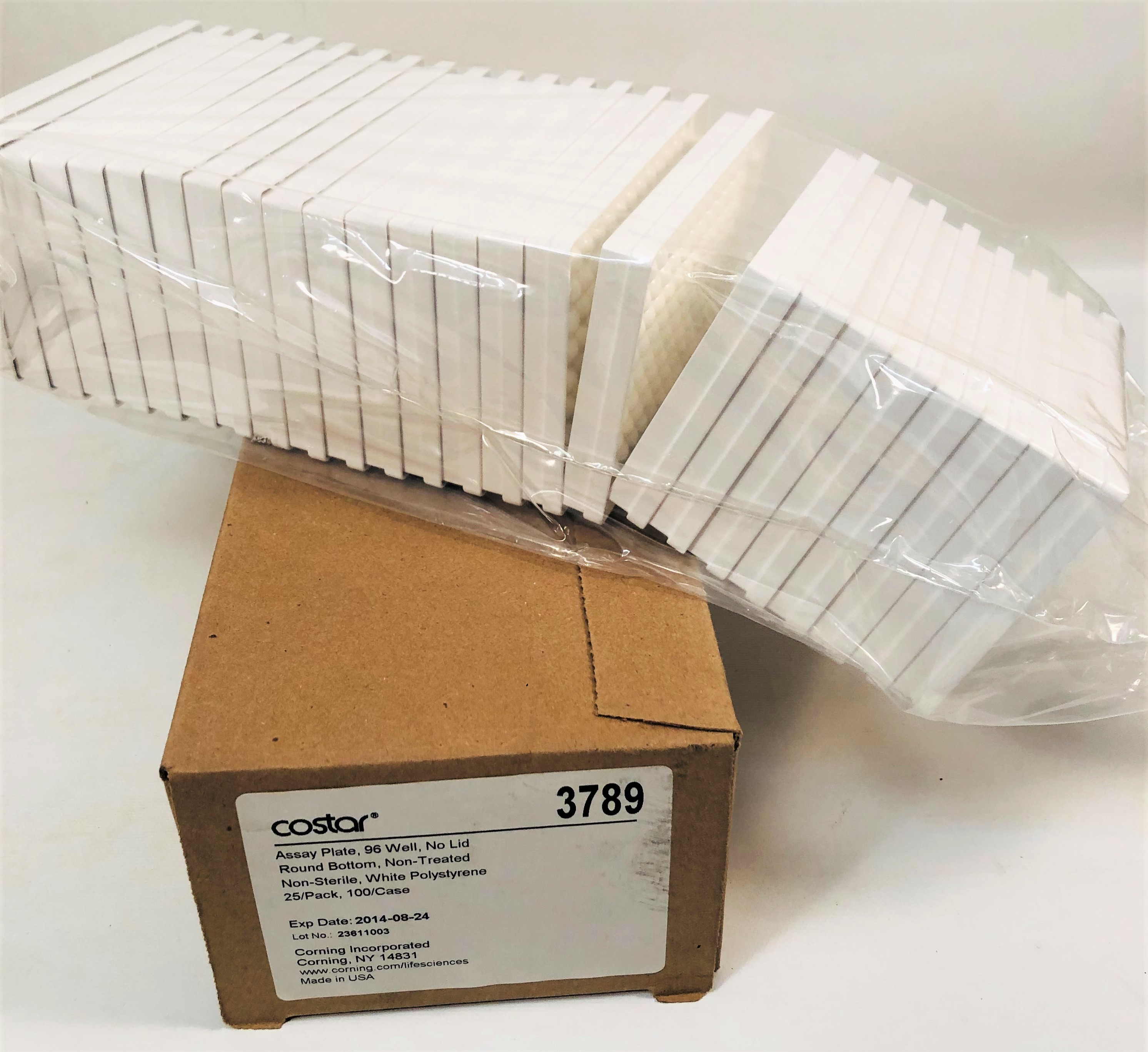 New Open Box Corning Costar 3789 Assay Plates - 96 Well (Pack of 25)