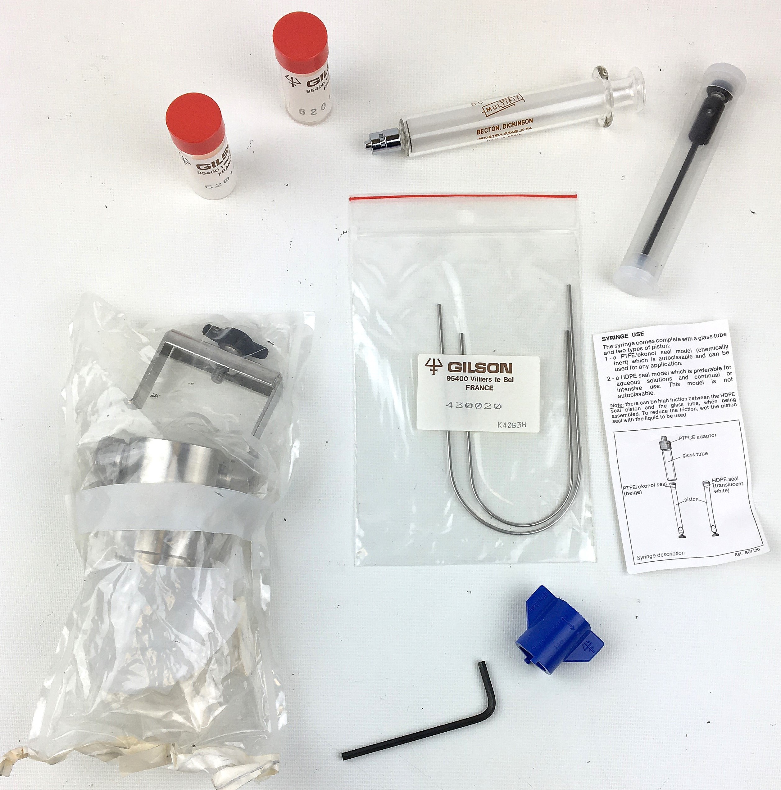 Used Gilson 10WSC Piston Pump Head for HPLC (10 mL/min - Flushable)