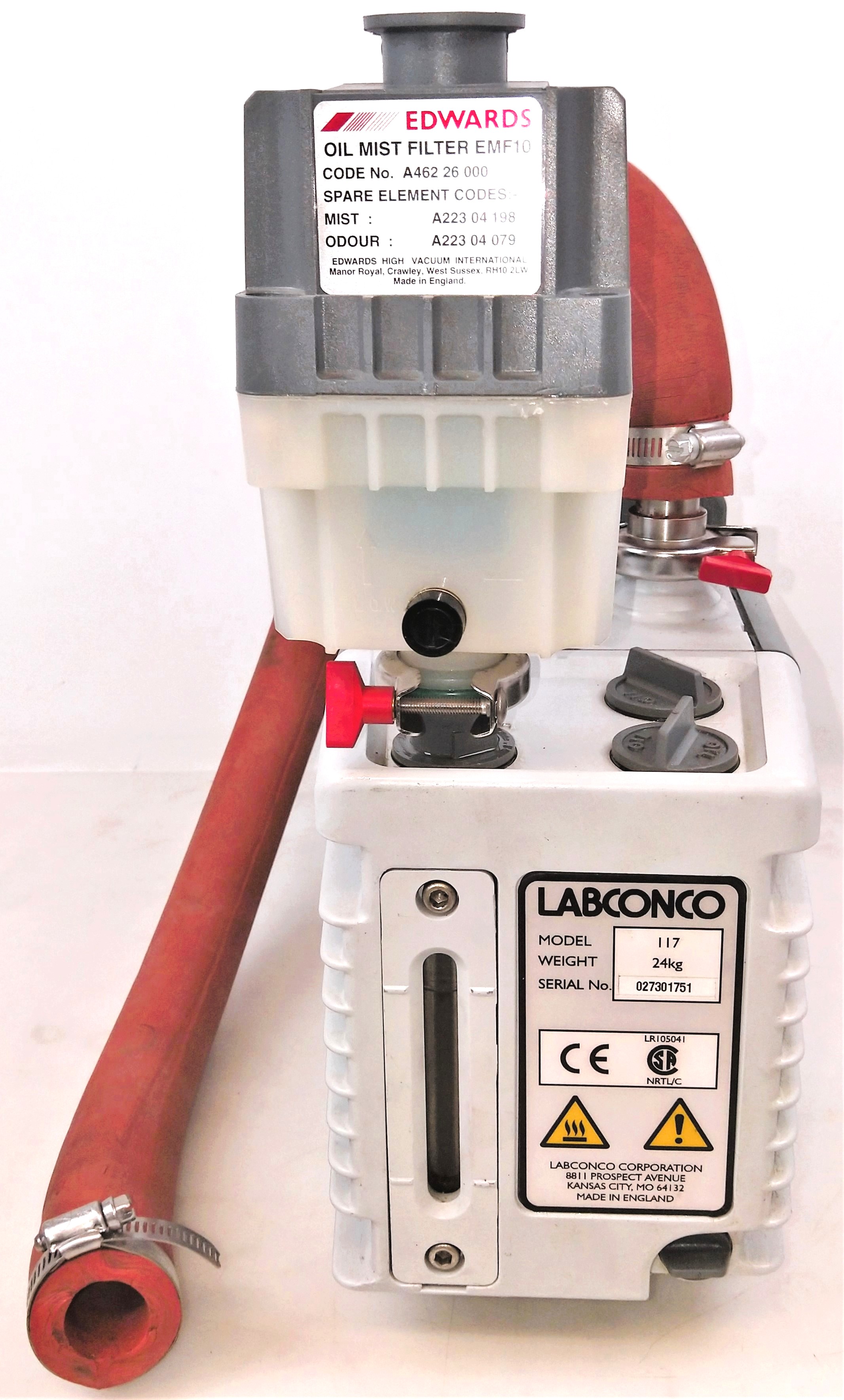 Used Labconco 117 (A65312906) Rotary Vacuum Pump (3.6cfm)