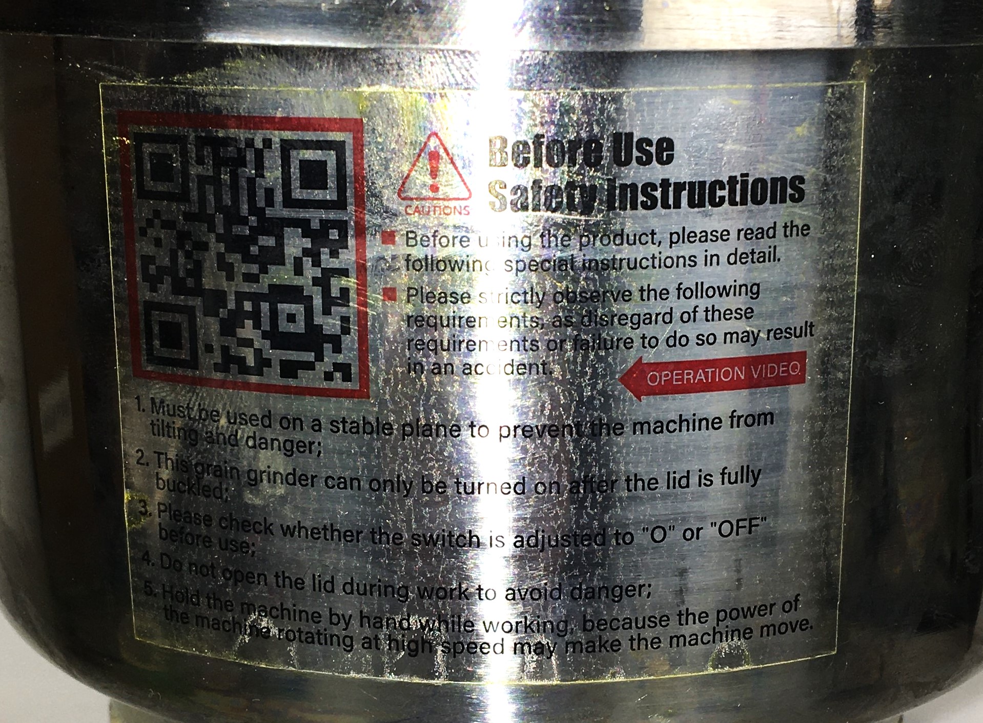 Used Al Marwani Model 750 High-Speed Grinder