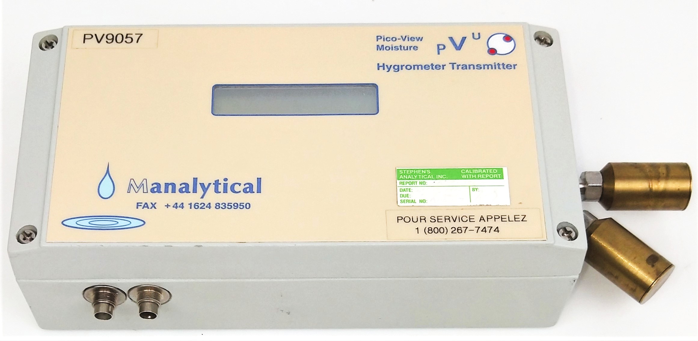 Used Manalytical Pico-View Moisture PV9057 Hygrometer Transmitter