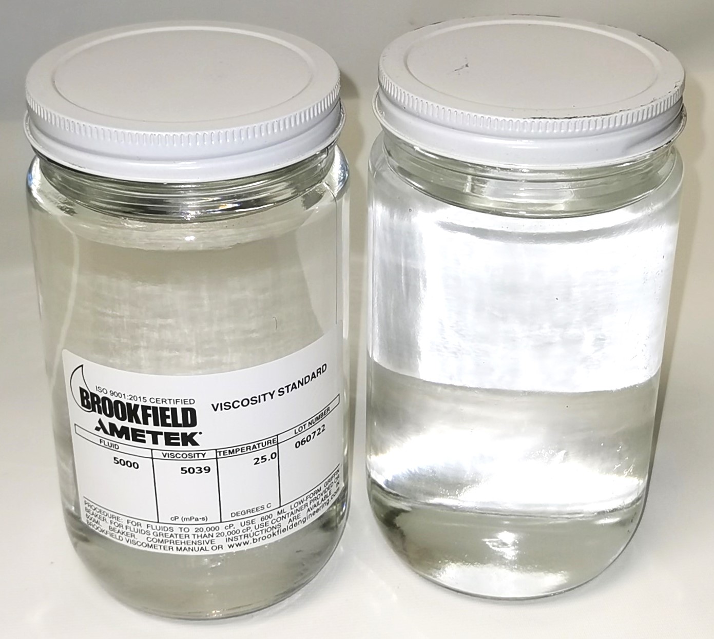 New Brookfield #5000 Viscosity Standard (5,000cp)