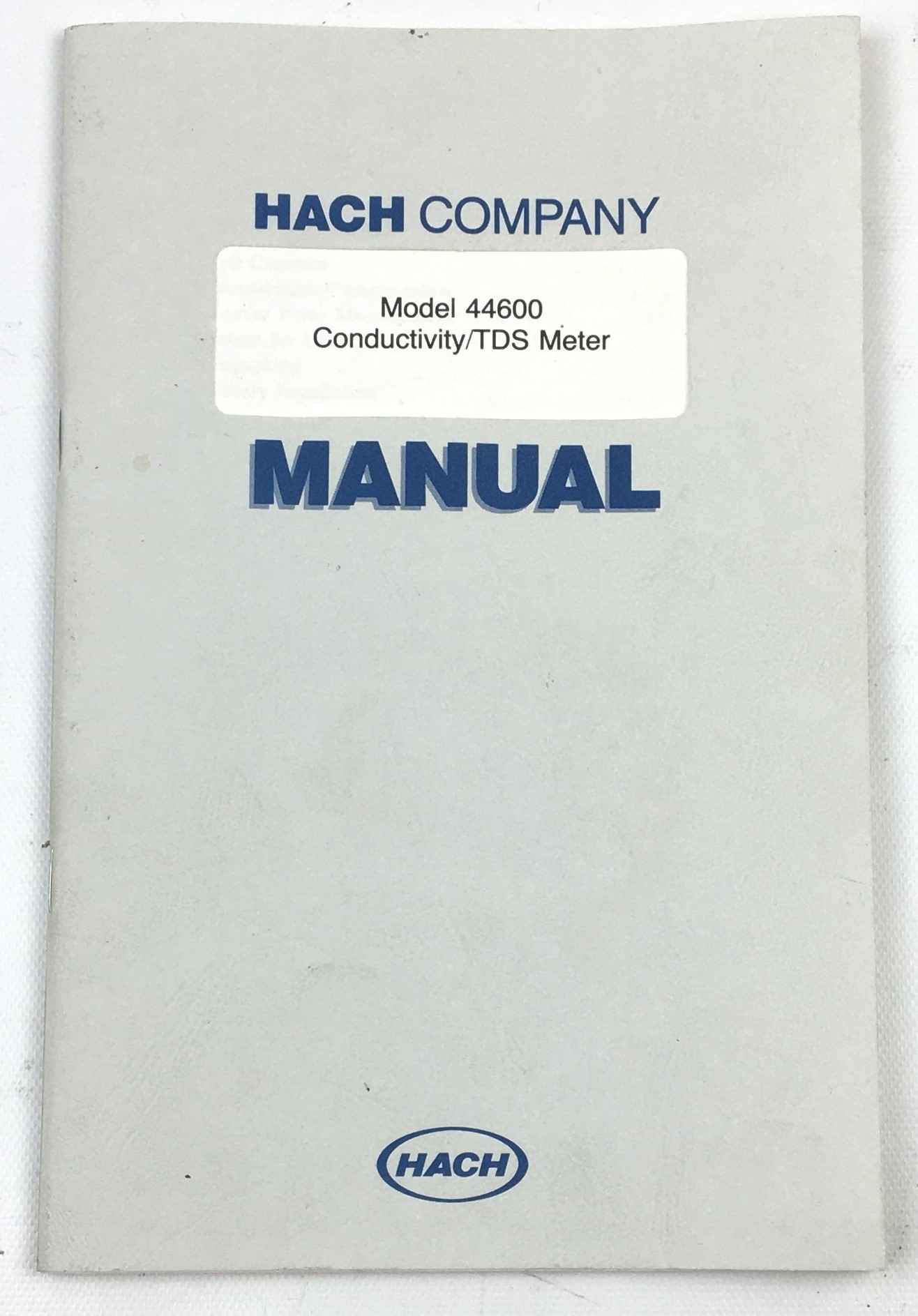 Used Hach ONE (44600-00) Conductivity-TDS Meter with Probe