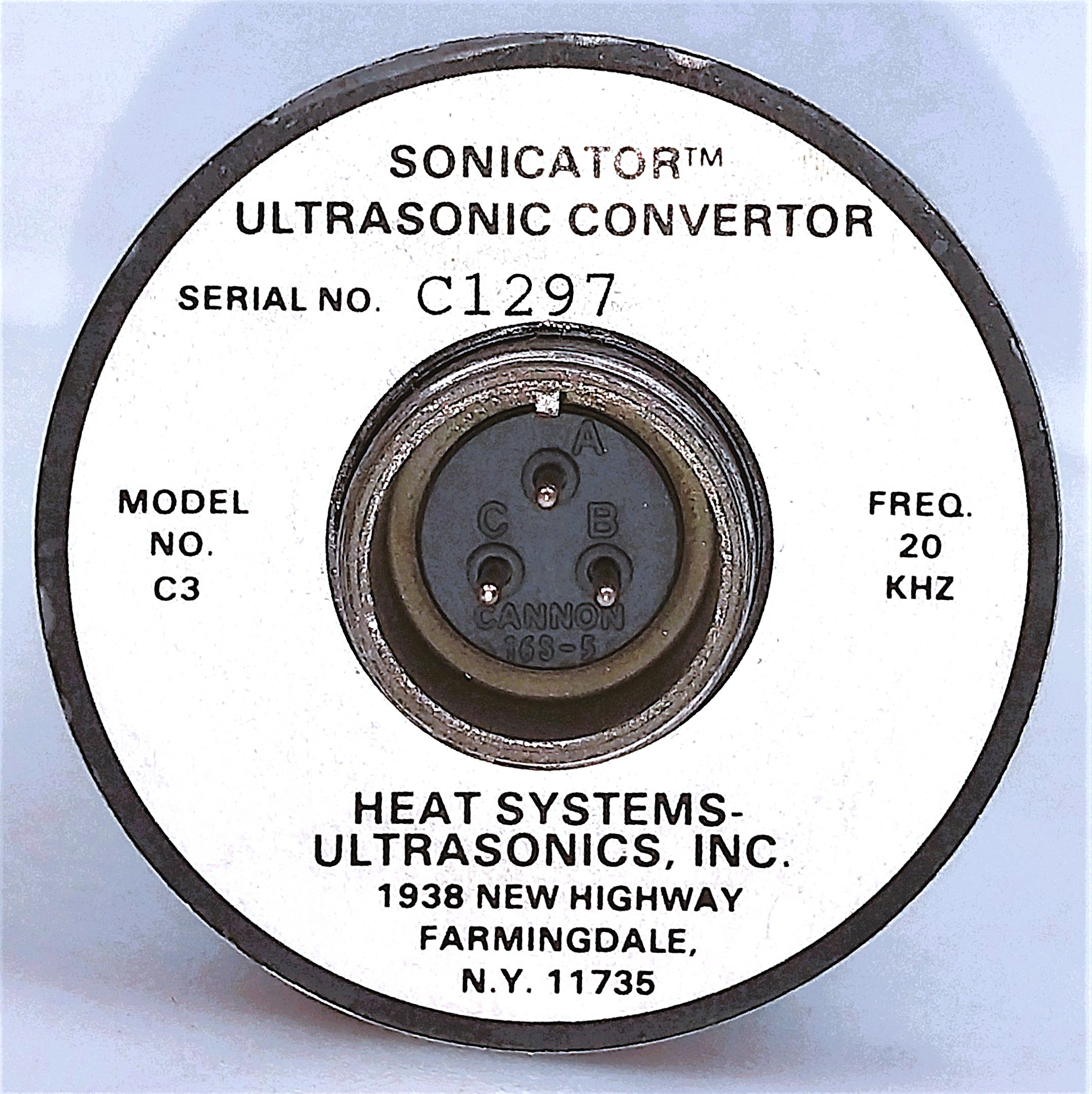 Used Heat-Systems Ultrasonics Model C3 Converter Probe with Accessories