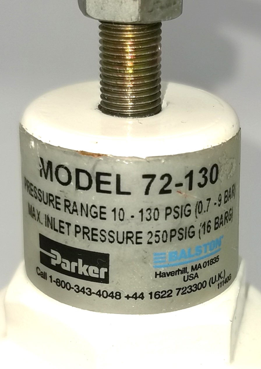 Used Parker Balston 64-10 Membrane Air Dryer with 72-130 In-Line Pressure Regulator