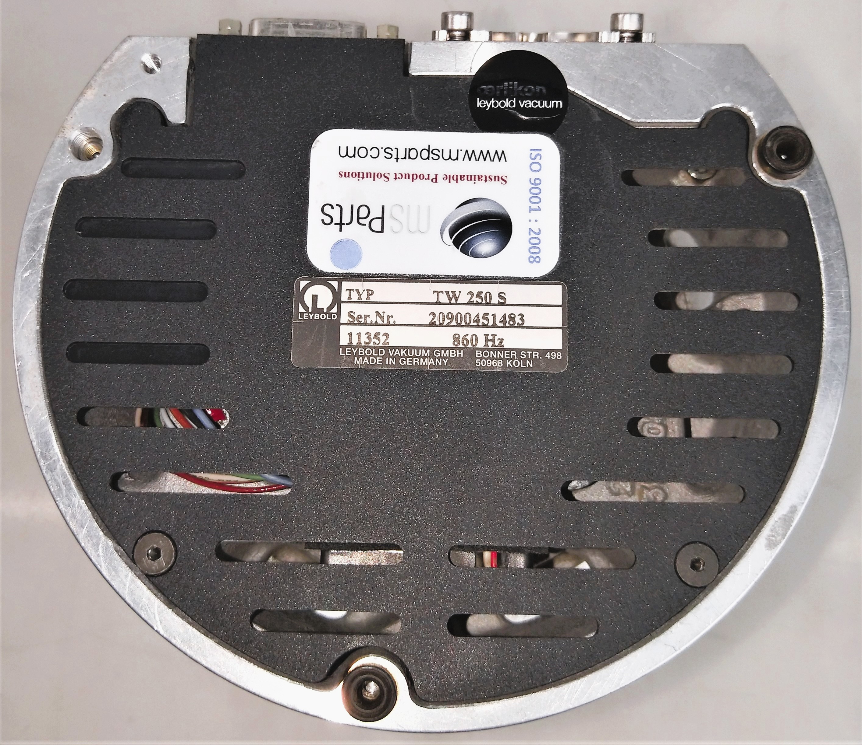 Used Leybold TW250S Turbomolecular Drag Pump with TD400 Converter