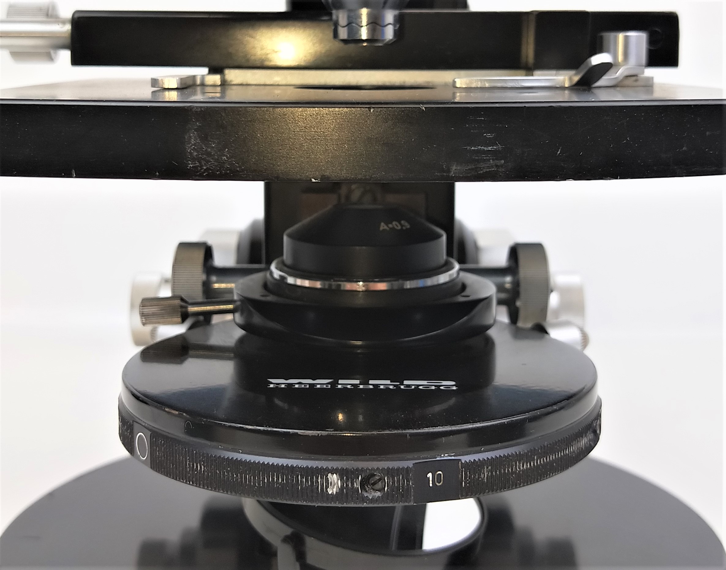Used Wild M12 Binocular Phase-Contrast Microscope with Illuminator (40X to 400X)
