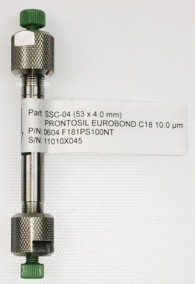New Open Box Bischoff ProntoSIL Eurobond C18 (SSC-04) LC Column (4.0mm x 53mm x 10.0µm)