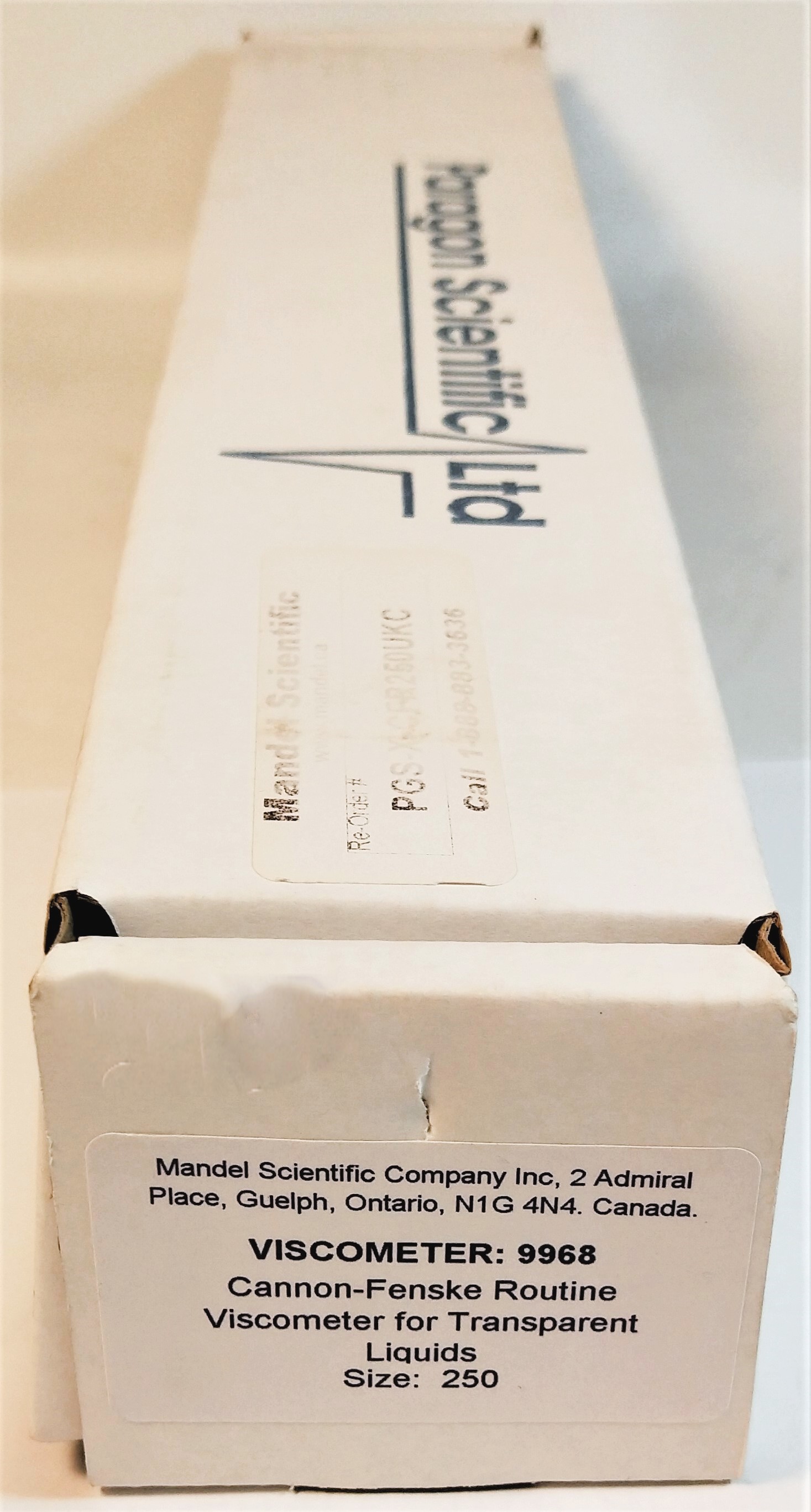 New Open Box Cannon-Fenske CFRC-250 Certified Routine Viscometer Tube (Size 250)