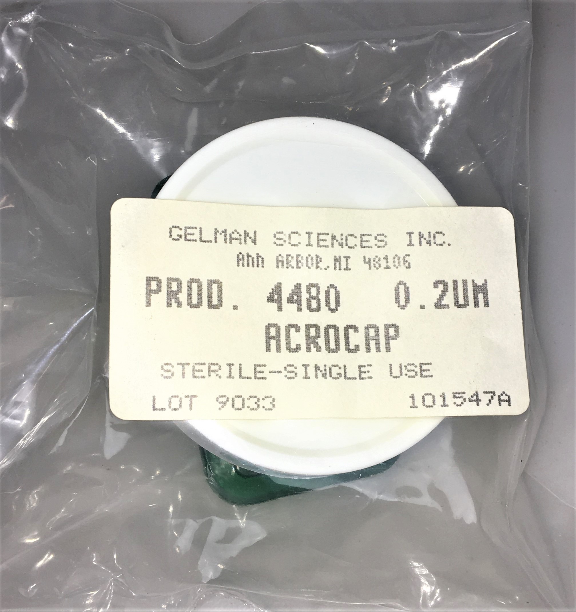 New Open Box Gelman Acrocap 4480 Filter Unit - 0.2 µm (Pack of 10)