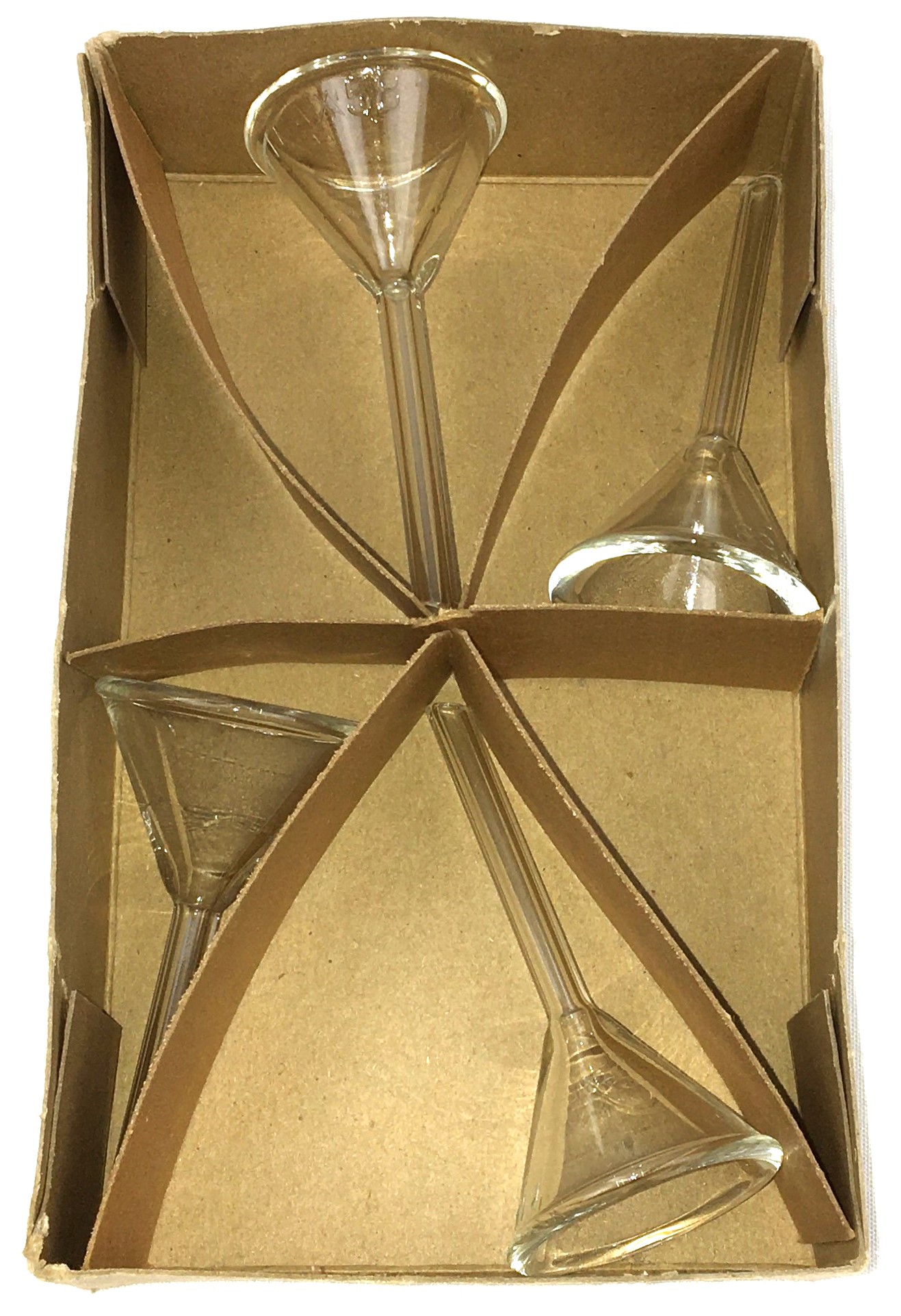 New Open Box Kimble 28950-35 KIMAX Short Stem Analytical Funnel (Pack of 4)