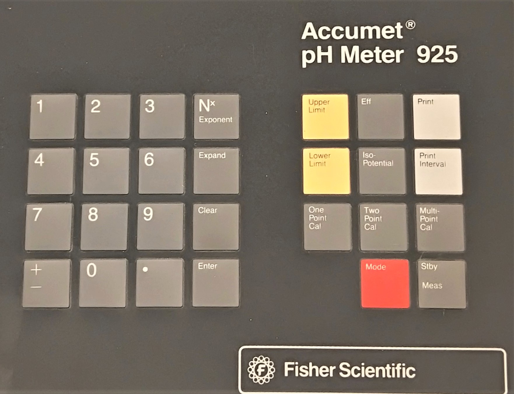 Used Fisher Accumet 925 pH Meter with ATC Probe and New pH Electrode