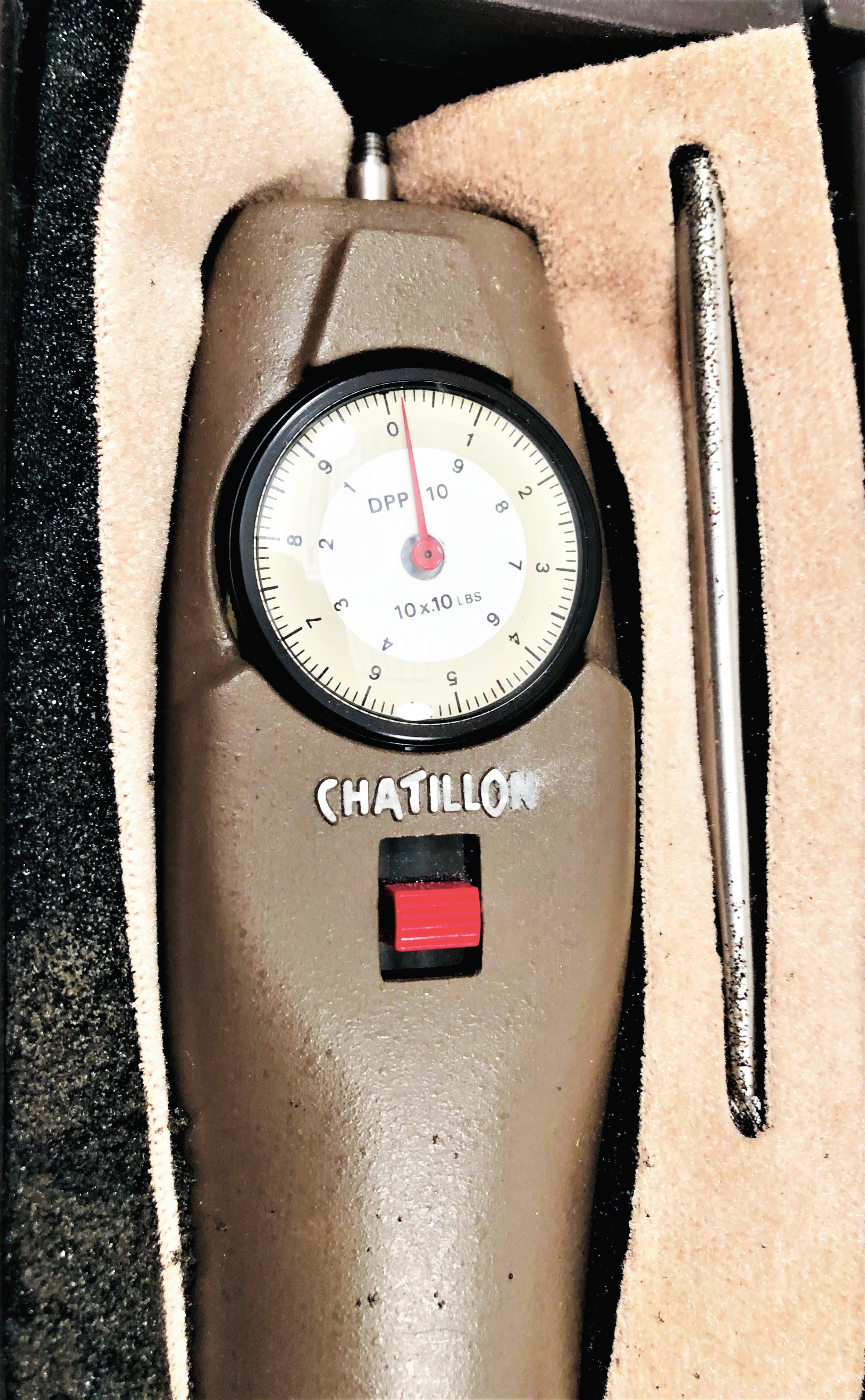 Used Chatillon DPP-10 Mechanical Force Gauge (10 lb x 0.10 lb)