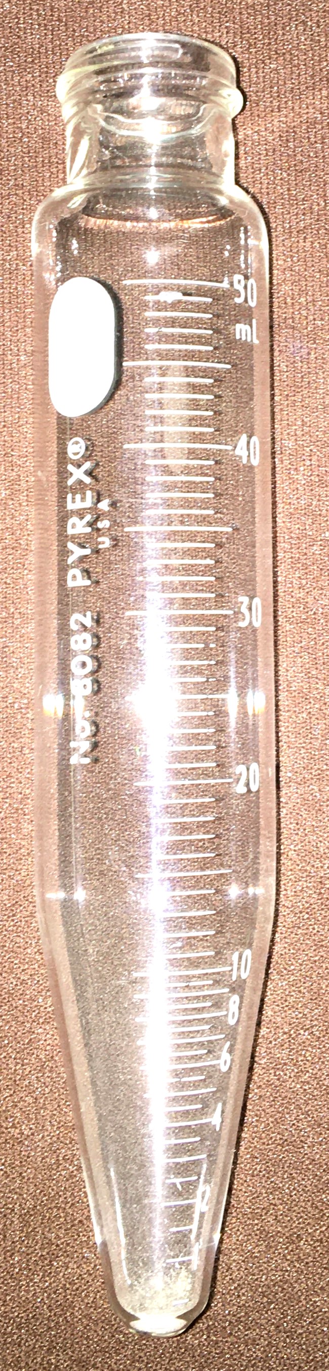 Used Corning PYREX 8082-50 Conical Centrifuge Tube with Screw-Cap