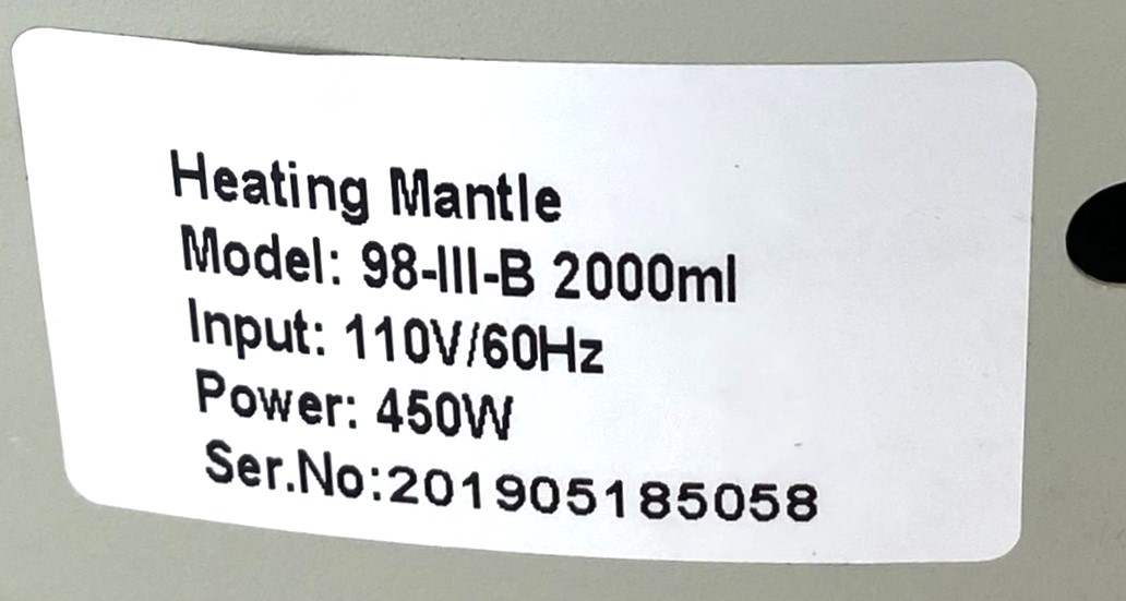 Used Hinotek 98-III-B 2000mL Digital Stirring Heating Mantle