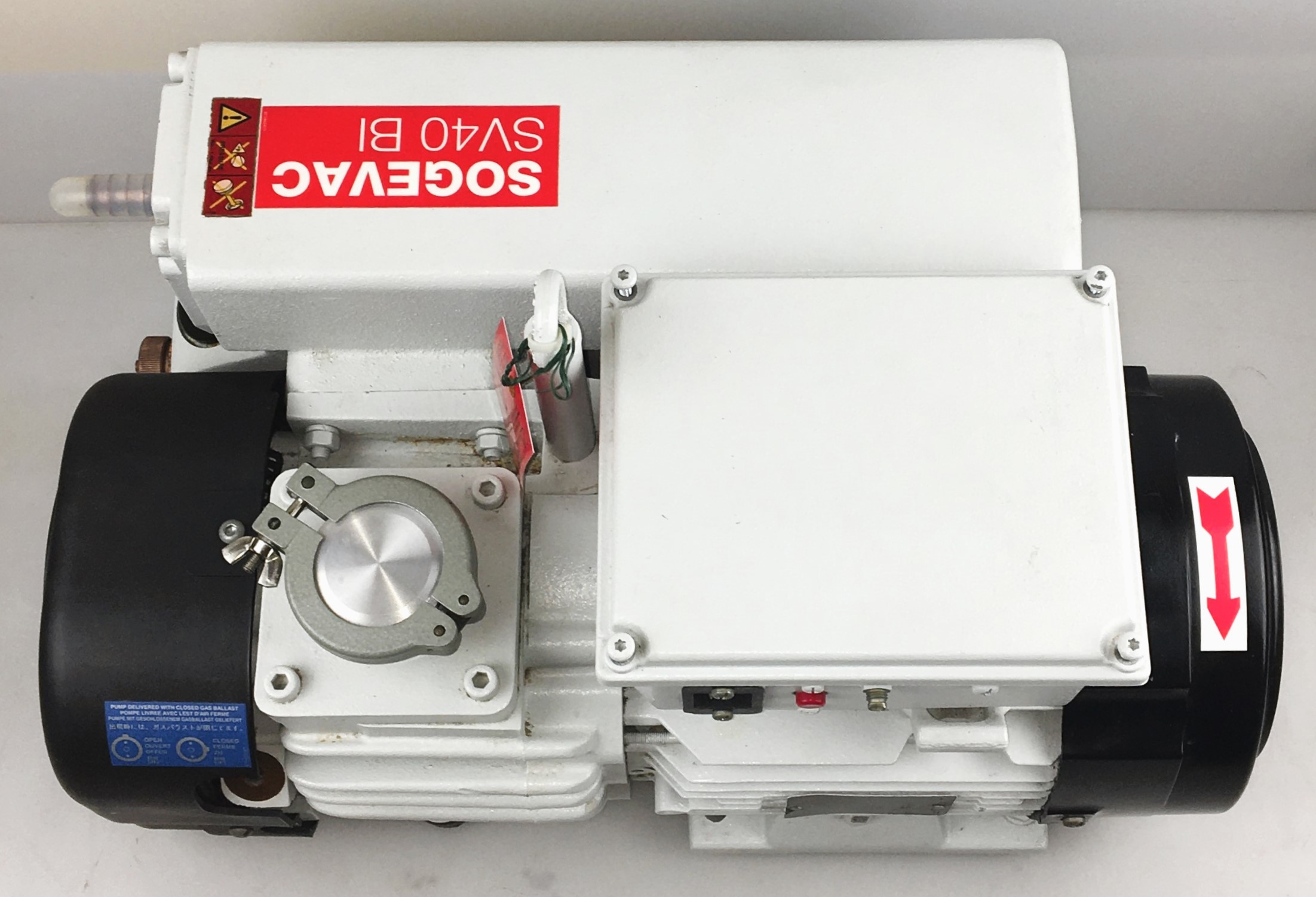 Used Oerlikon Sogevac SV40 BIFC Rotary Vacuum Pump (22.7 / 27.7 cfm)