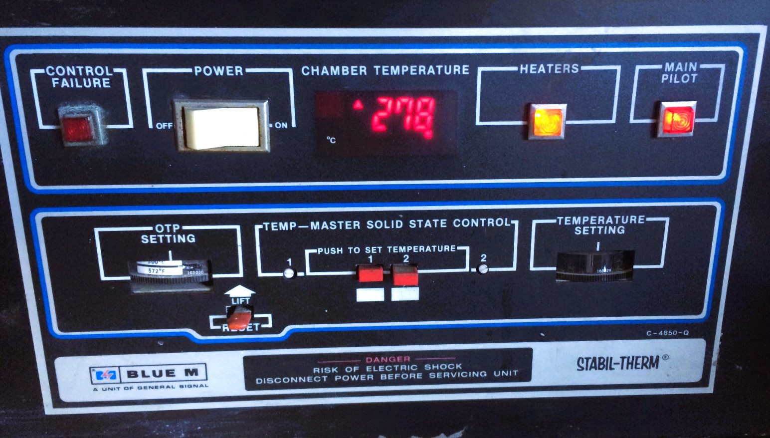 Used Blue-M Stabil-Therm OV-490A-3 Gravity-Convection Oven (3 Cu-Ft)