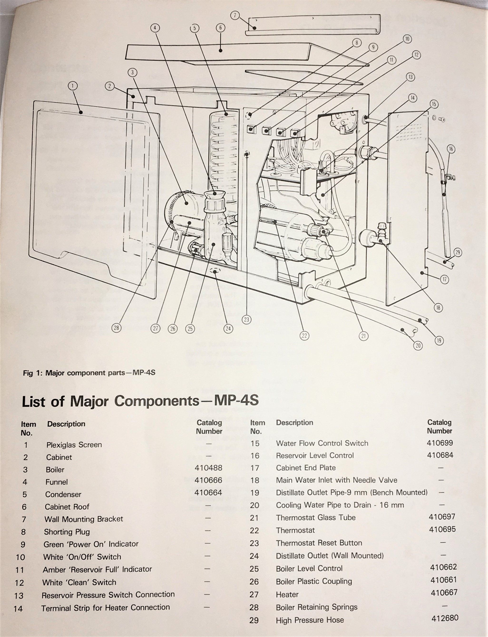 New Open Box Corning Mega-Pure MP-4/8 Series Spare Glass Parts for Still