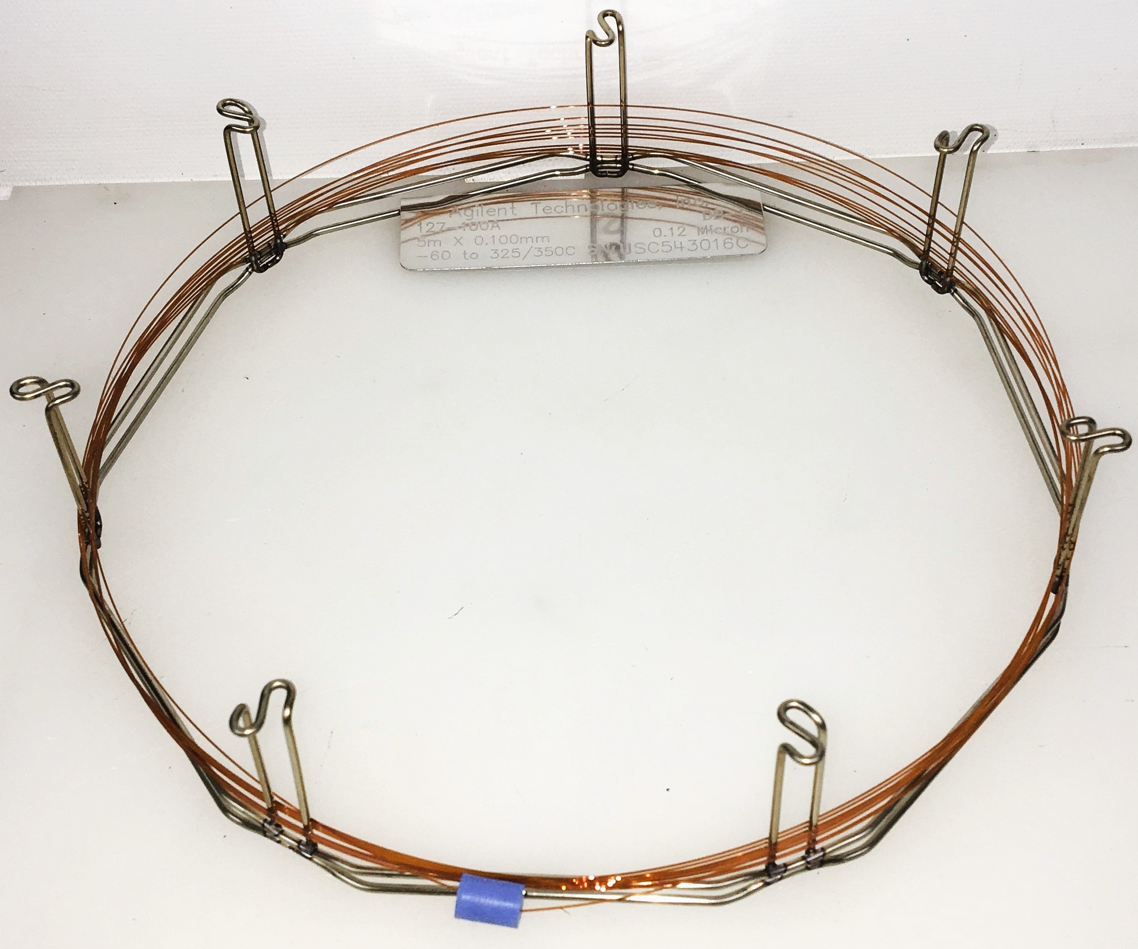 Used Agilent DB-1 (127-100A) Capillary Column (5M × 0.10mm x 0.12µm)