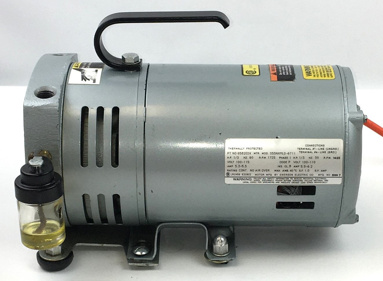 Used Gast 0323-G582EDX Rotary Vacuum Pump (5cfm)