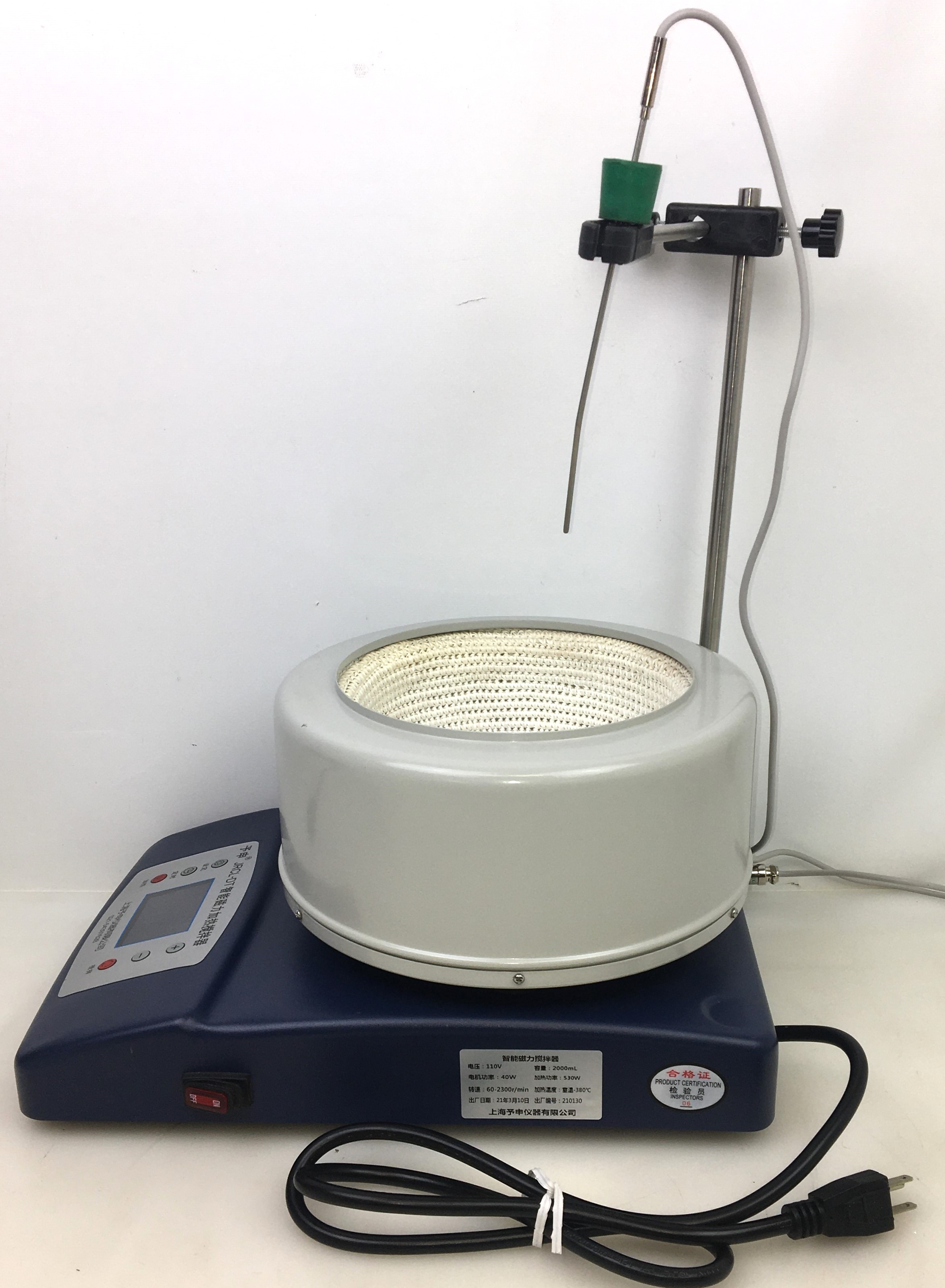 New Open Box JRCL-DT 2000mL Stirring Heating Mantle