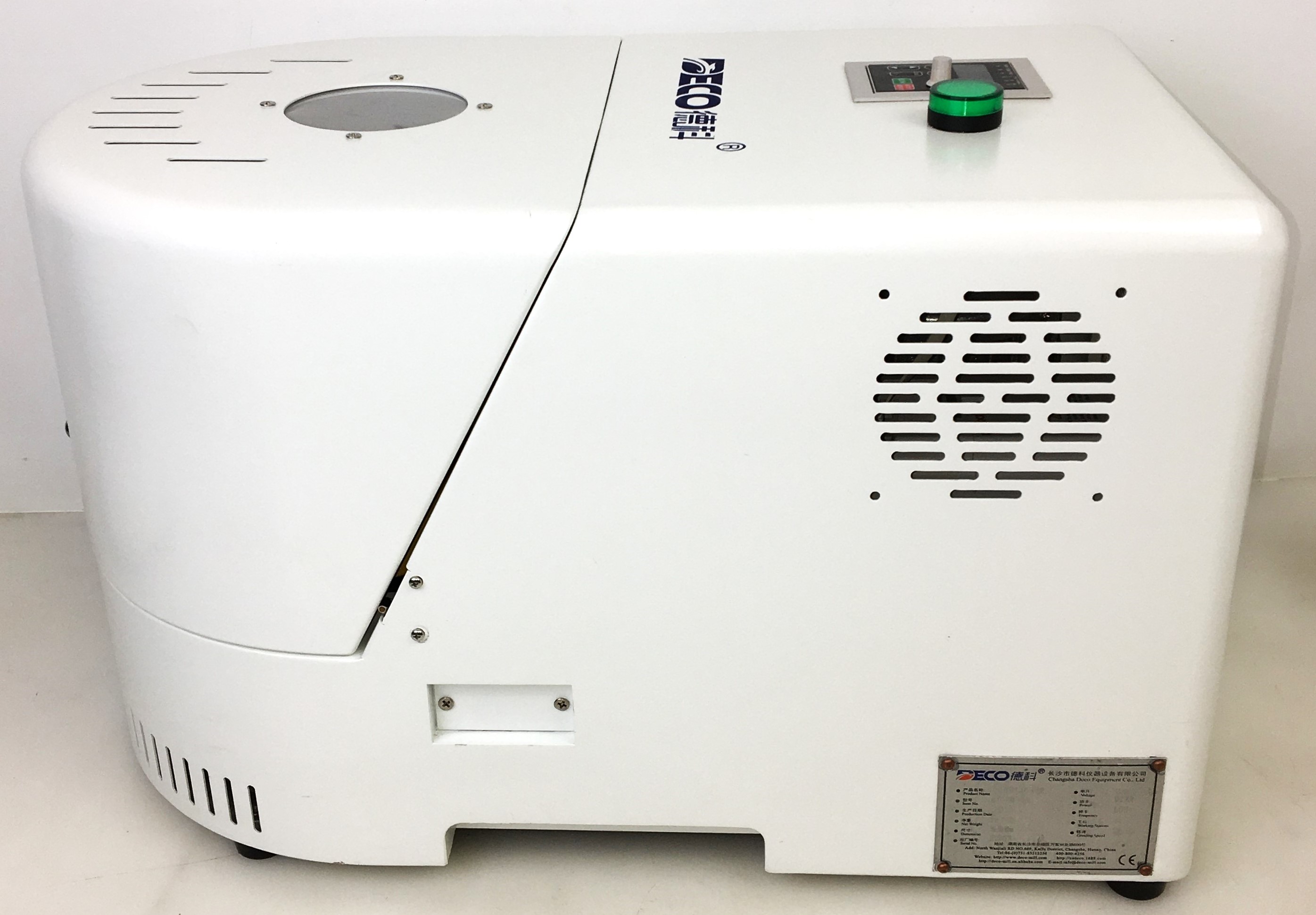 Used DECO PBM-V-0.4L Planetary Ball Mill (4 x 50-100mL)