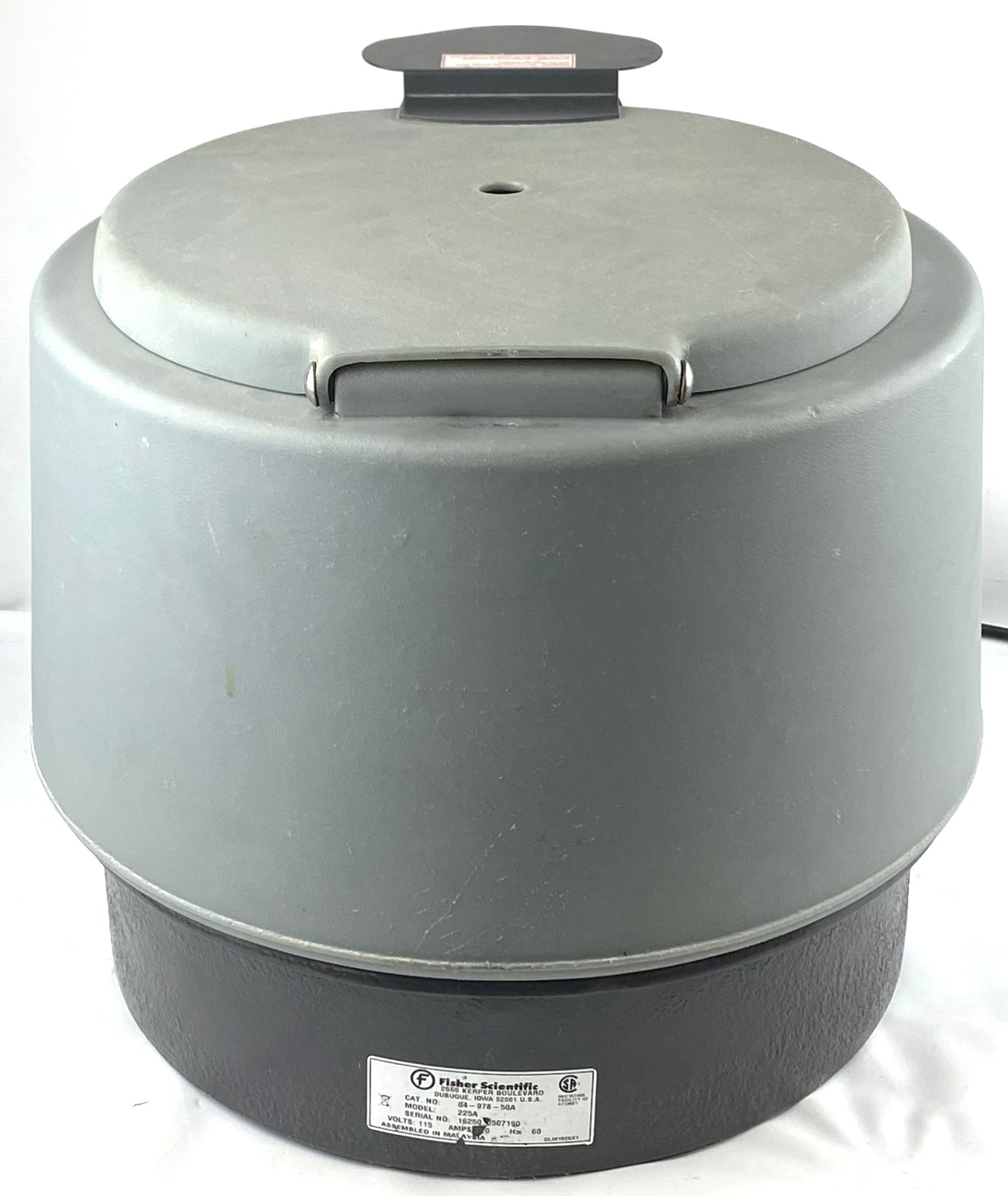 Used Fisher Centrific 225A Centrifuge with IEC 801 Fixed-Angle Rotor (6 x 50mL)