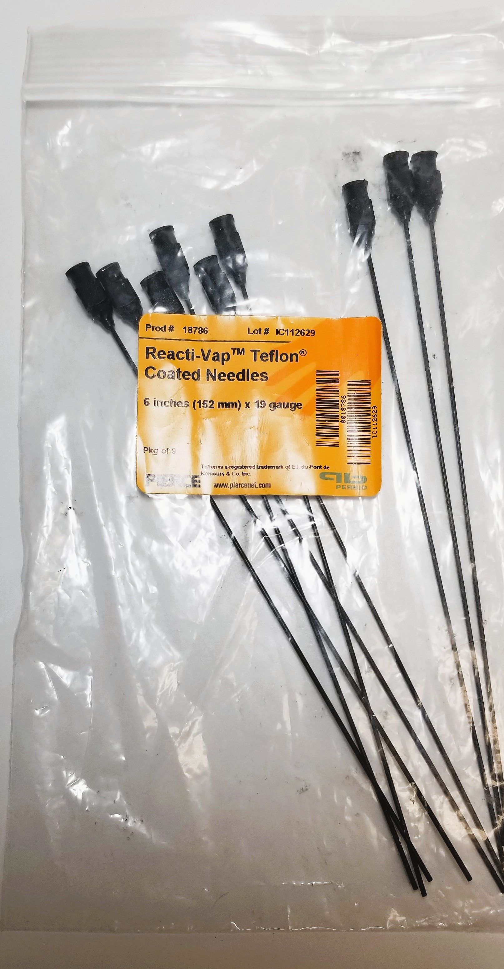 New Open Box Pierce Reacti-Vap 18786 Teflon-Coated Needles for Evaporation Unit (Pack of 9)