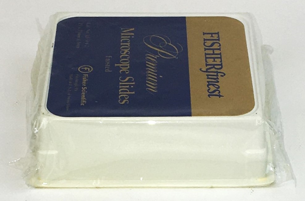 New Fisherbrand 12-544-2 Premium Frosted Microscope Slides - 75mm x 25mm x 1mm