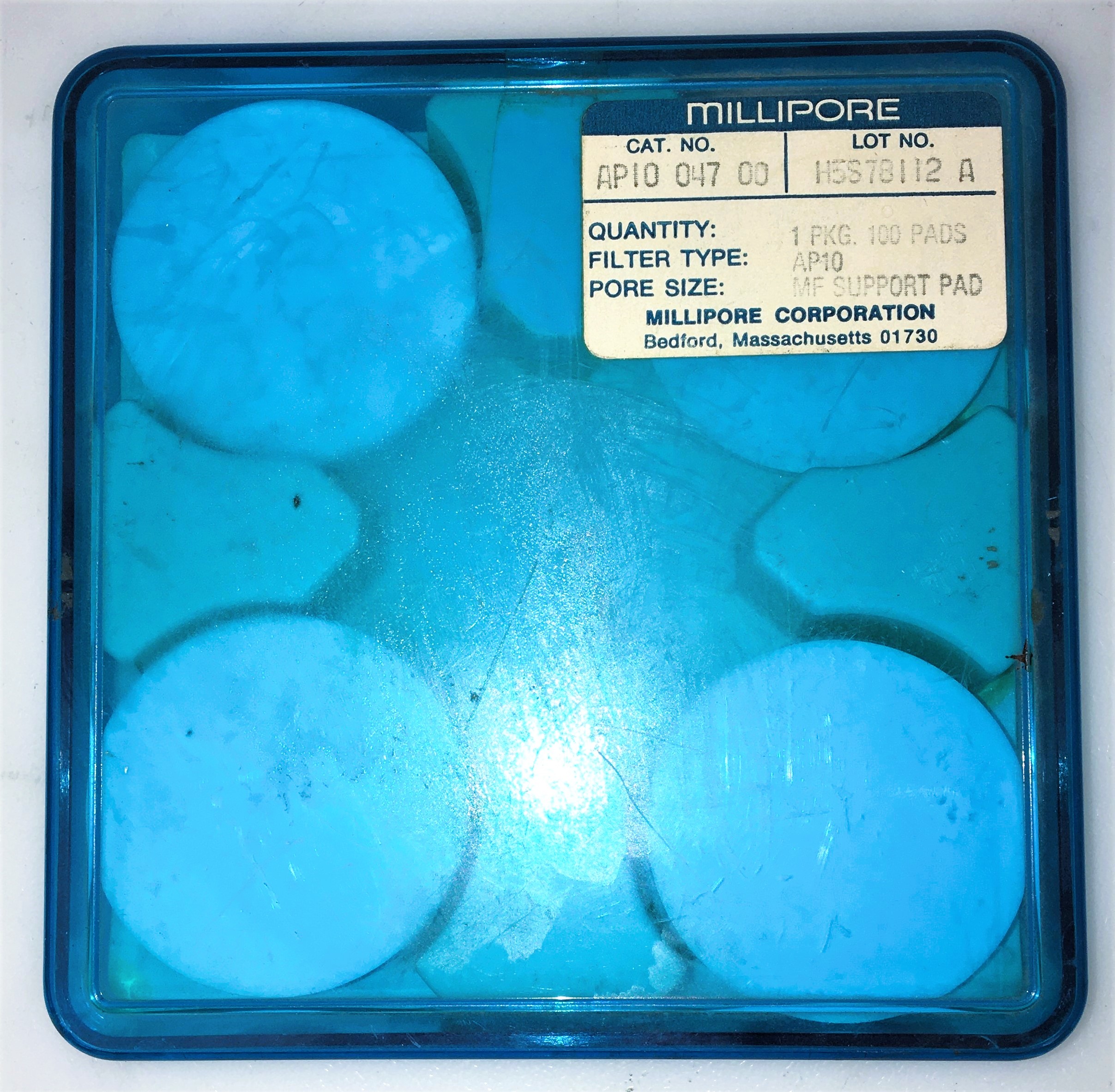 Used Millipore XF2014725 Stainless Steel Filter Holder with Support Pads