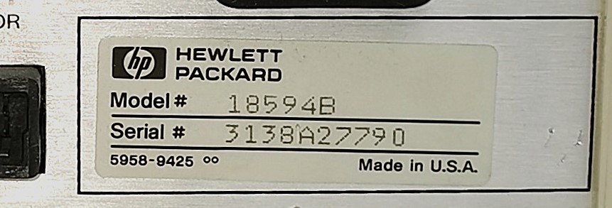 Used Hewlett Packard 7673 (18594B) Autosampler Controller