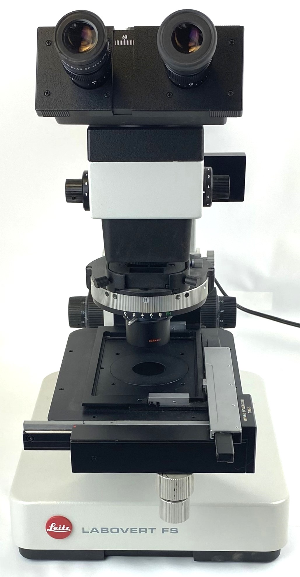 Used Leitz Labovert FS Inverted, Phase-Contrast Microscope