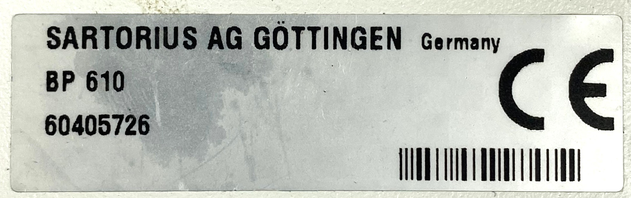 Used Sartorius BasicPlus BP610 Top-Loading Balance (610g x 0.01g)