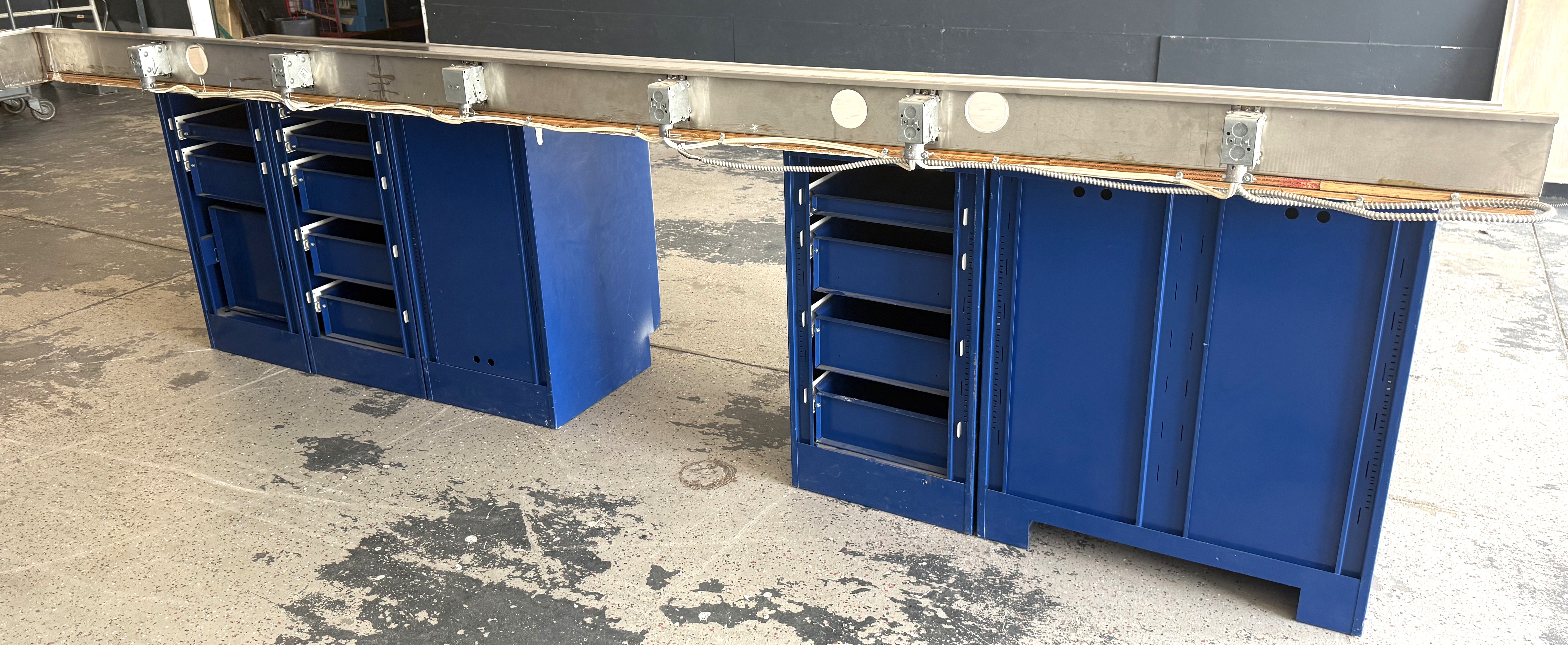 Used Metal Laboratory Cabinetry (9 Linear Ft)