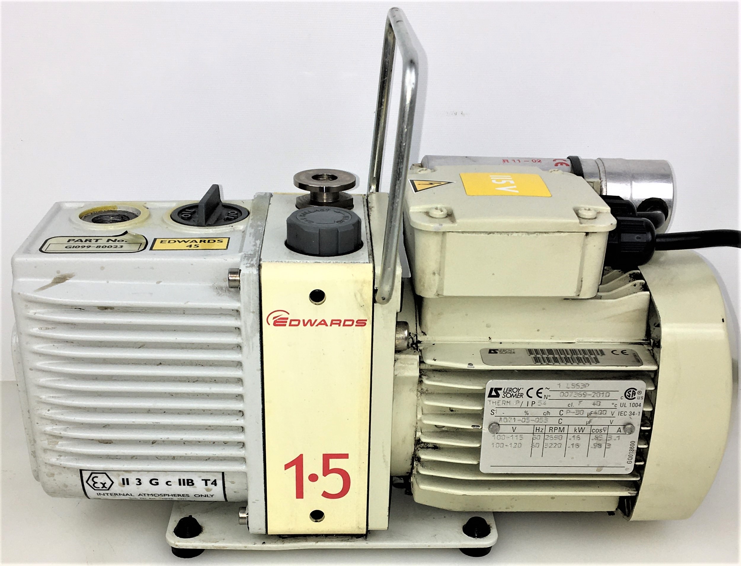 Used Edwards E2M1.5 (Agilent G1099-80023) Rotary Vacuum Pump (1.2cfm)