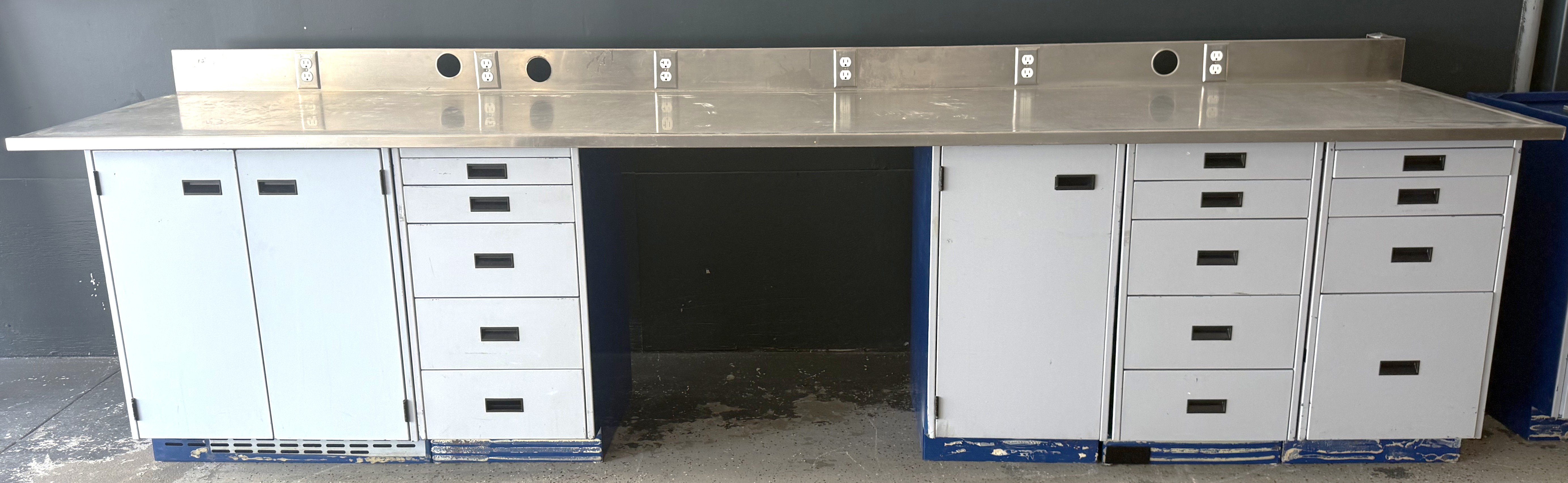 Used Metal Laboratory Cabinetry (9 Linear Ft)