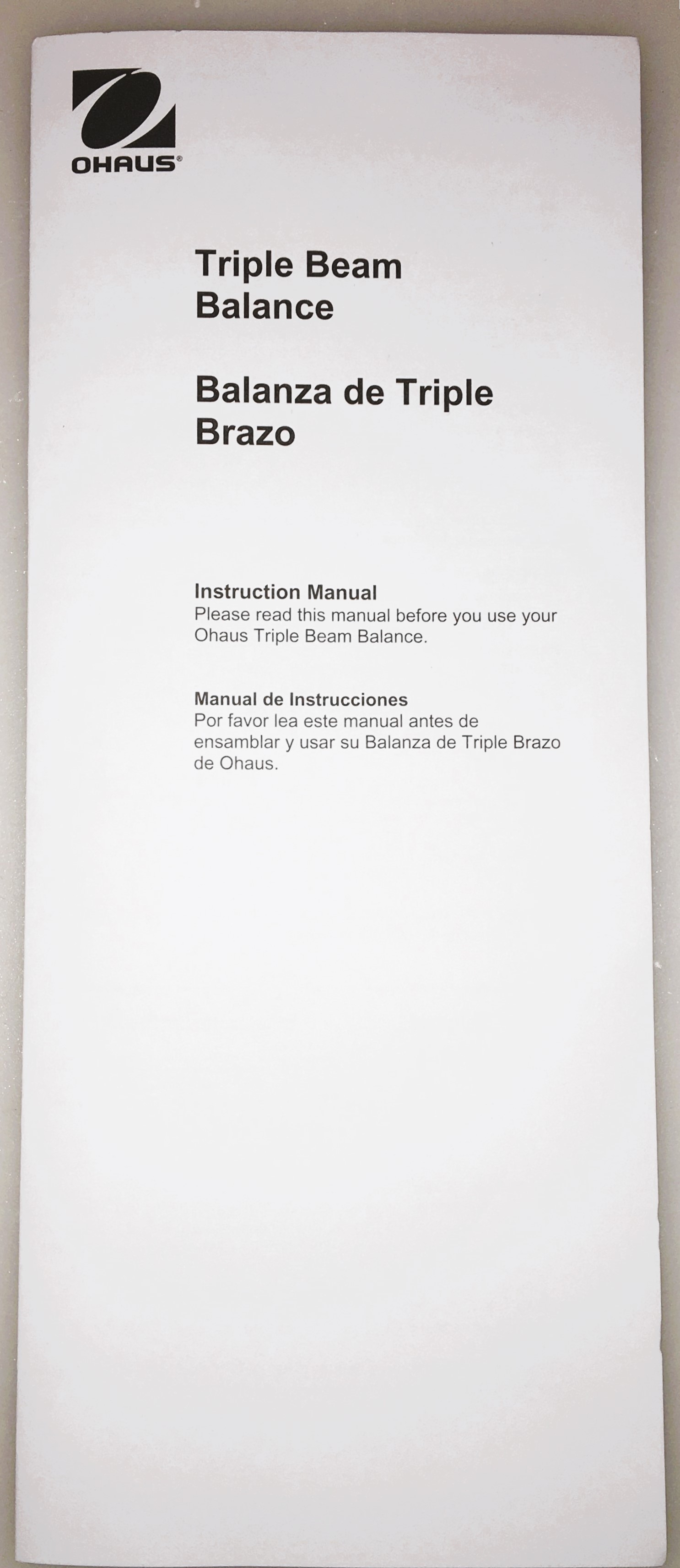 New Open Box Ohaus 700-800 Series Triple Beam Balance (610g x 0.1g)