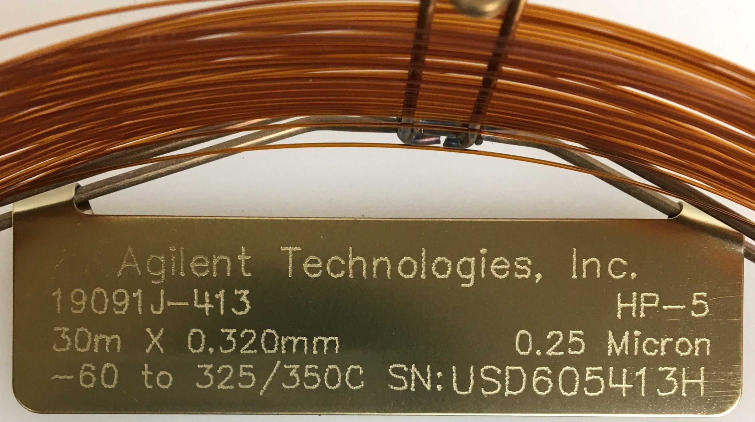 New Open Box Agilent HP-5 (19019J-413) Capillary Column (30M x 0.32mm x 0.25µm)