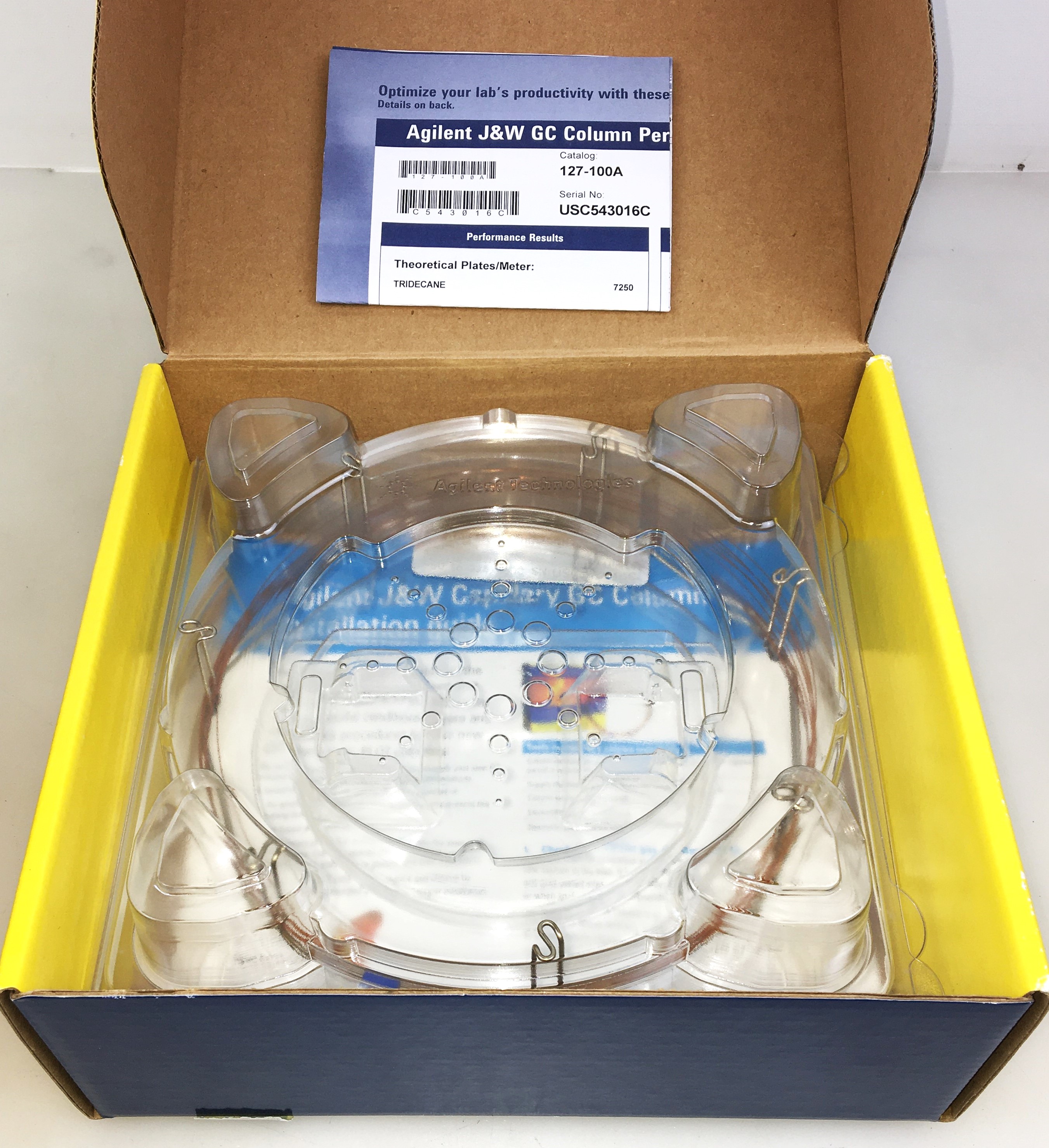 Used Agilent DB-1 (127-100A) Capillary Column (5M × 0.10mm x 0.12µm)