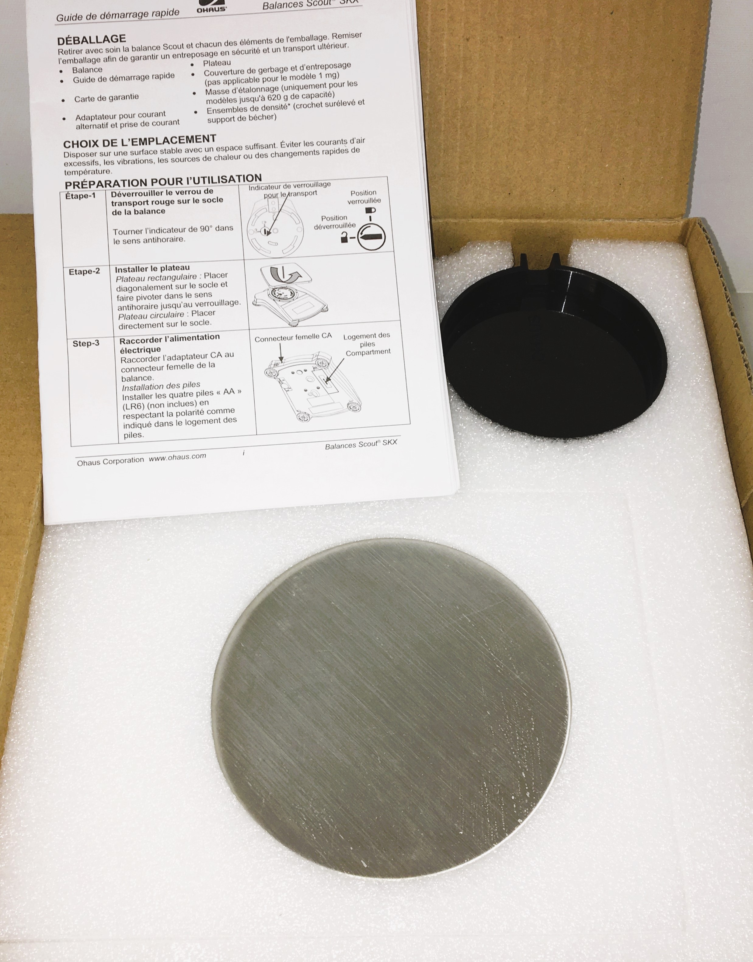 New Open Box Ohaus Scout SKX 622 Portable Balance (620g x 0.01g)