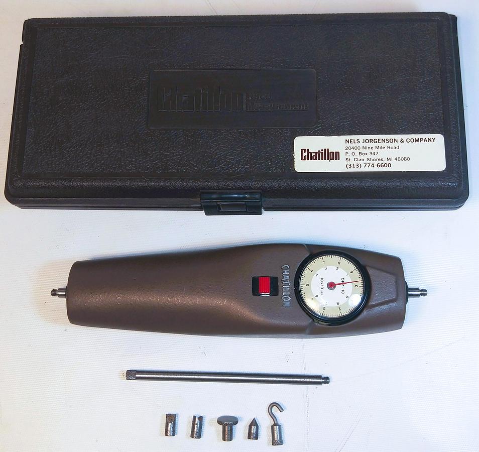 Used Chatillon DPP-10 Mechanical Force Gauge (10 lb x 0.10 lb)