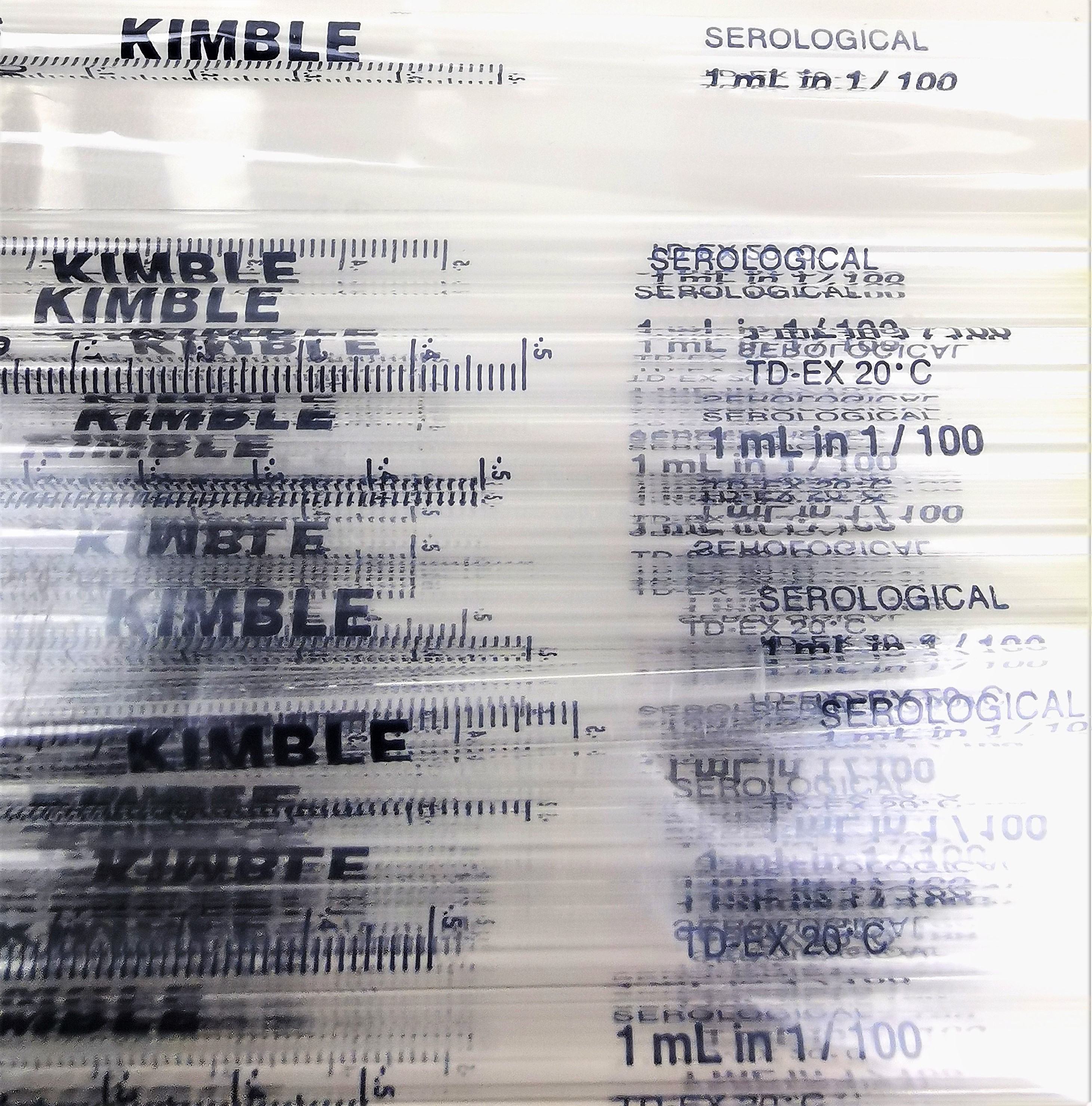 New Kimble 72100-11100 KIMAX Disposable Serological Pipet - 1mL in 1/100 (Pack of 25)