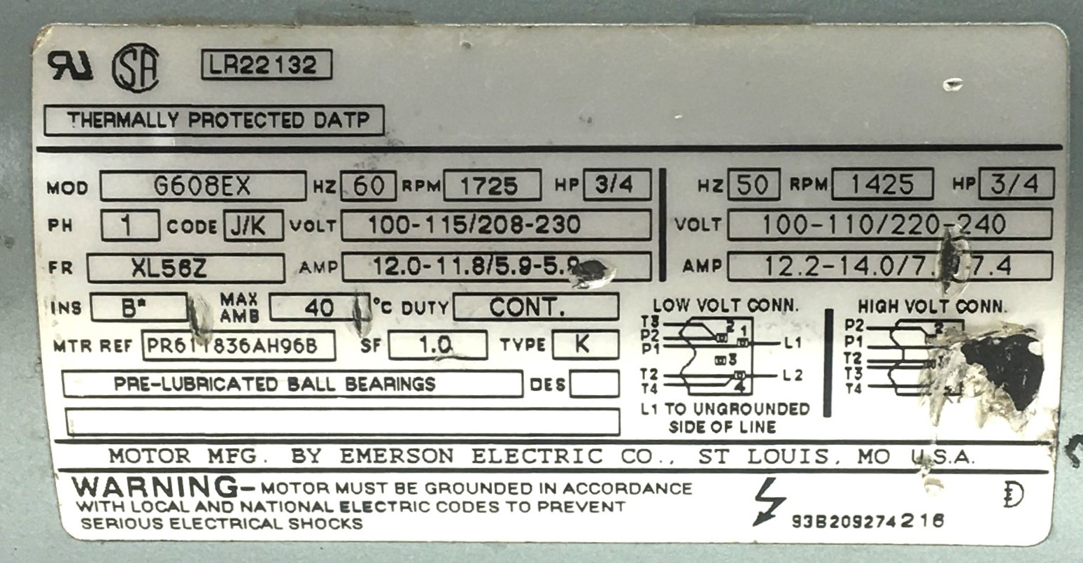 Used Gast 1023-101Q-G608X Vacuum Pump (10cfm)