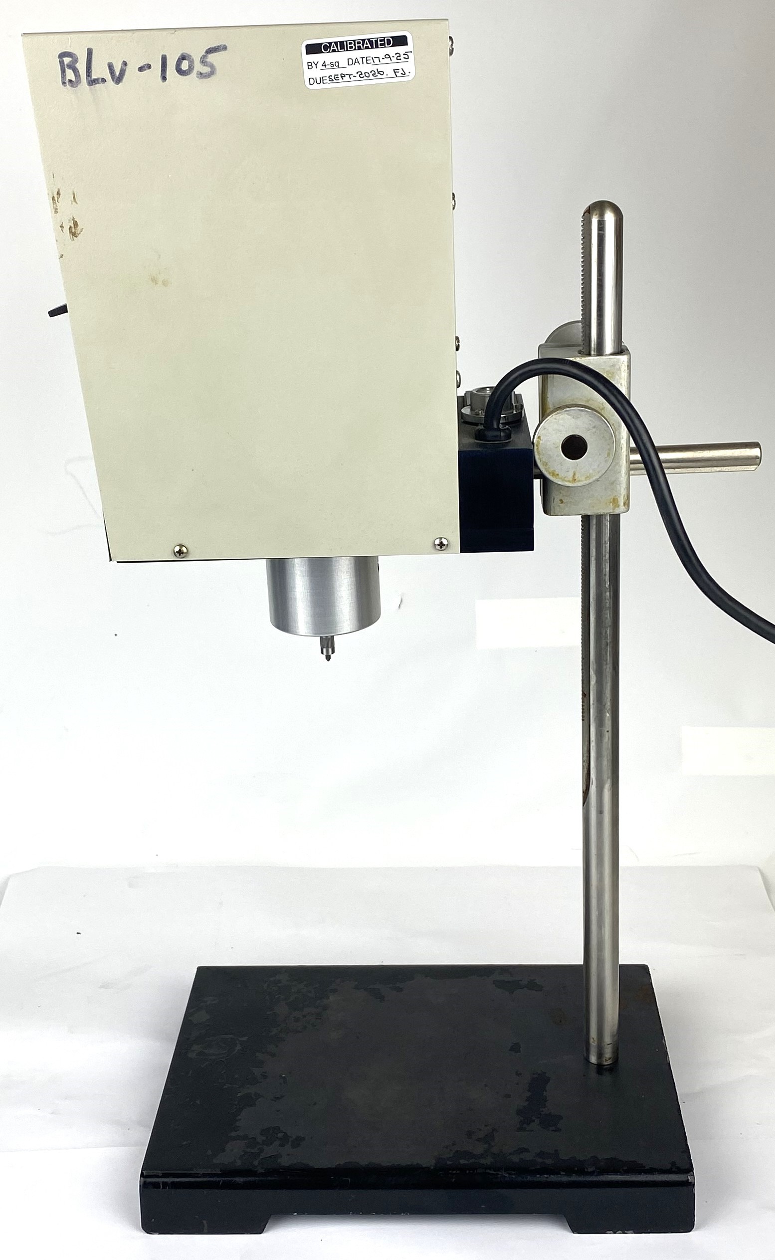 Used Brookfield LV-DV-II Digital Viscometer with Spindles, Stand and Carrying Case