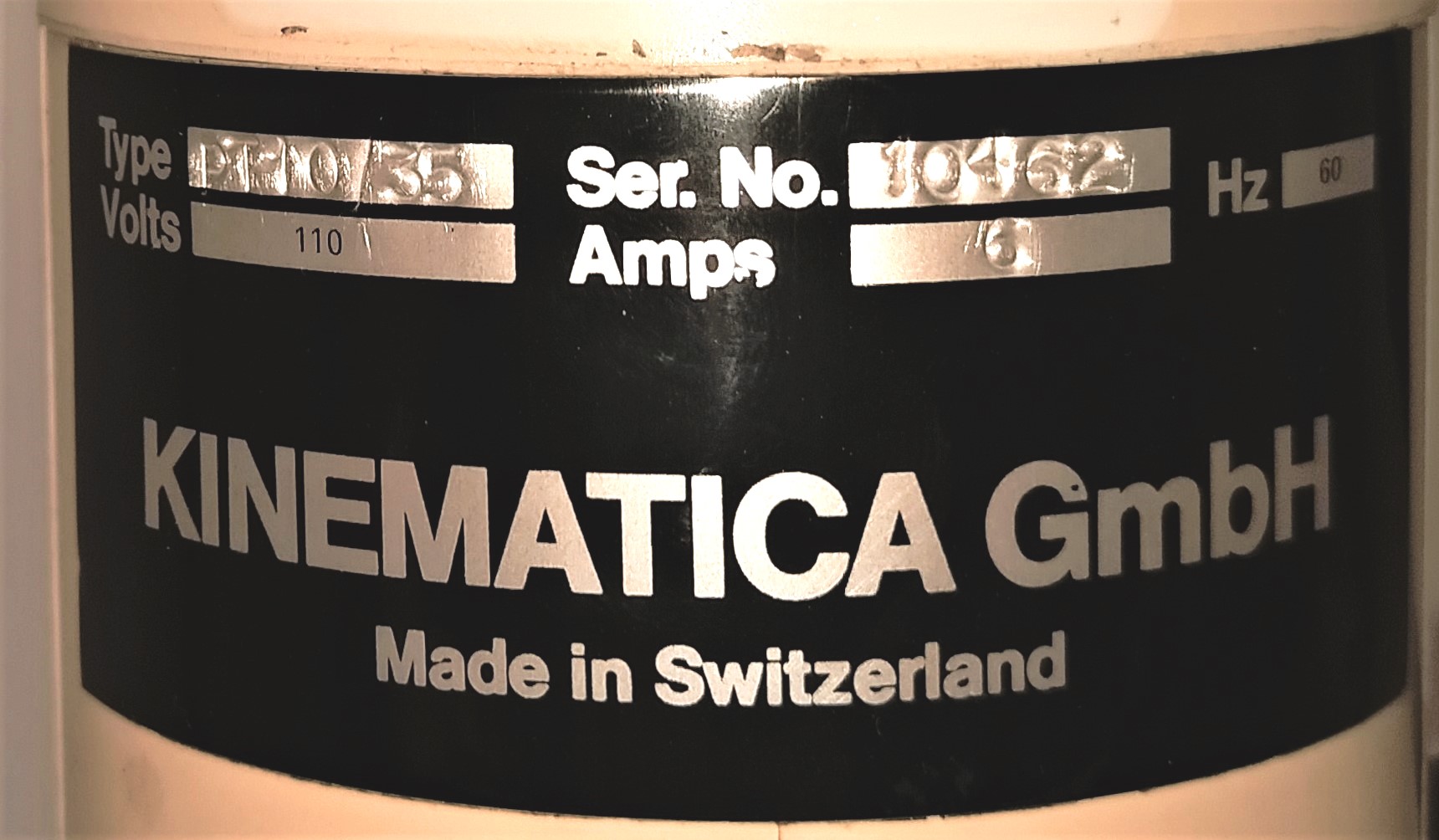 Used Kinematica Polytron PT 10/35 Homogenizer with PCU-11 Controller and PT-DA 30 Probe