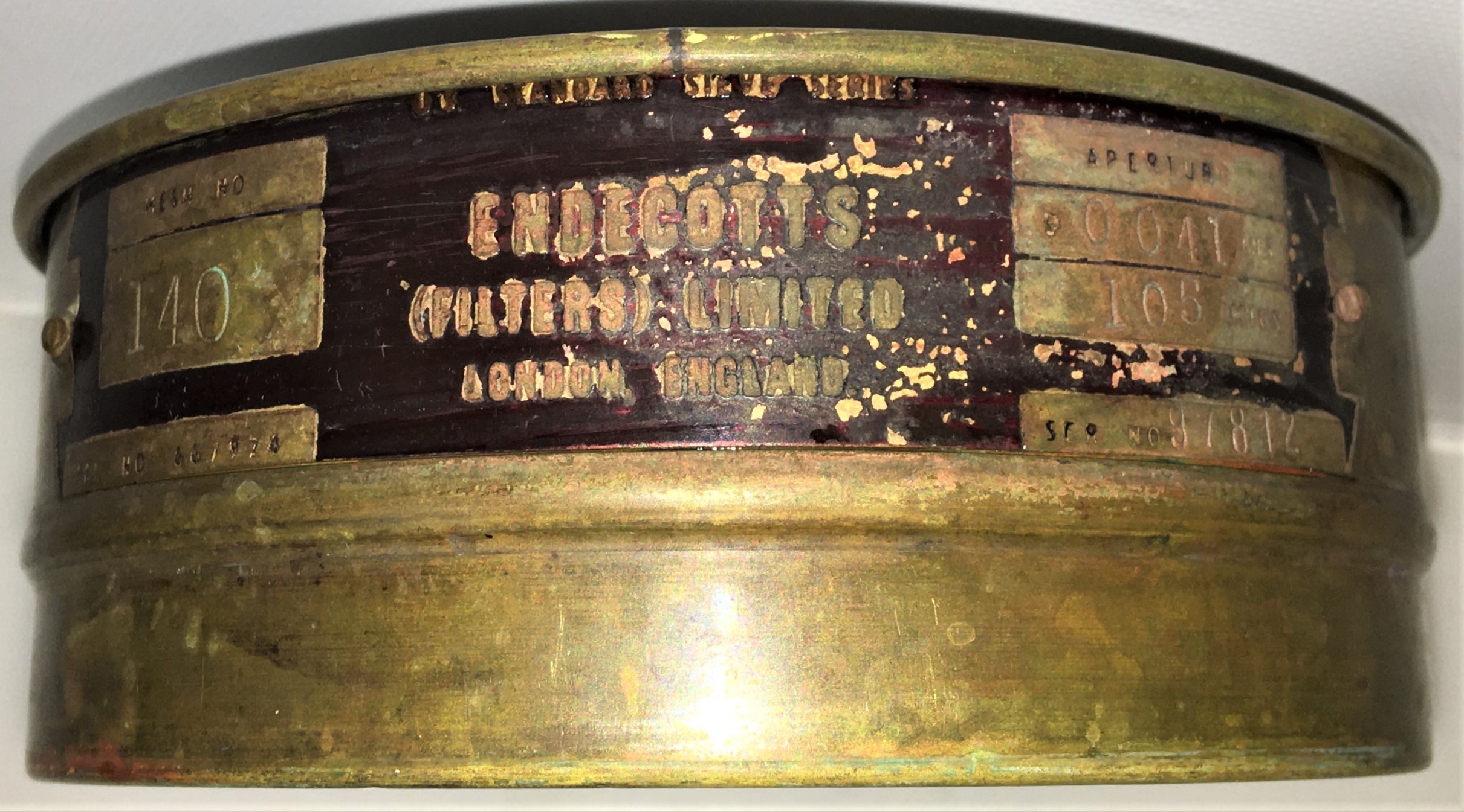 Used Endecotts 6" Brass Sieve Set (Set of 5)