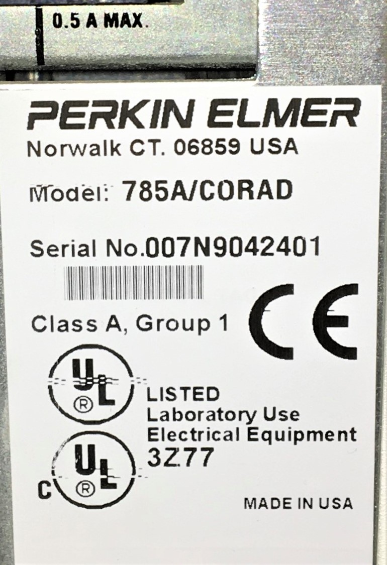 Used Perkin Elmer 785A UV-Visible Detector