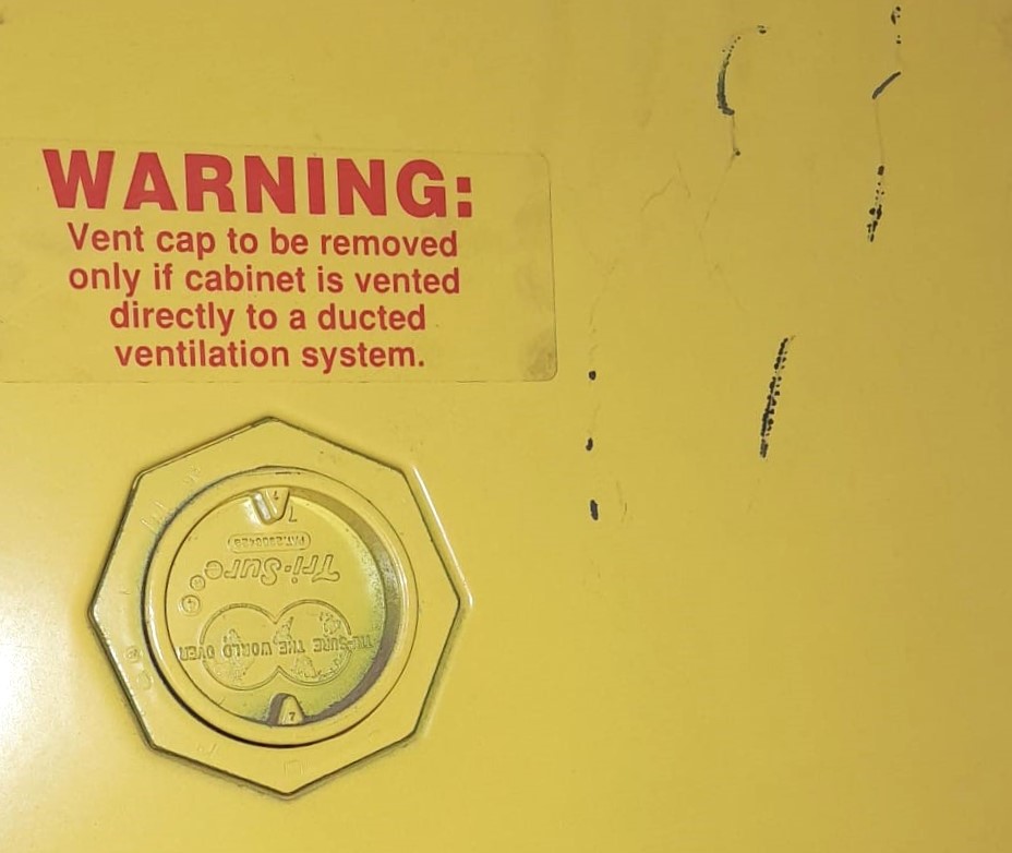 Used Williams Brothers WB45 Flammable Safety Cabinet (45 Gallon/170 L)