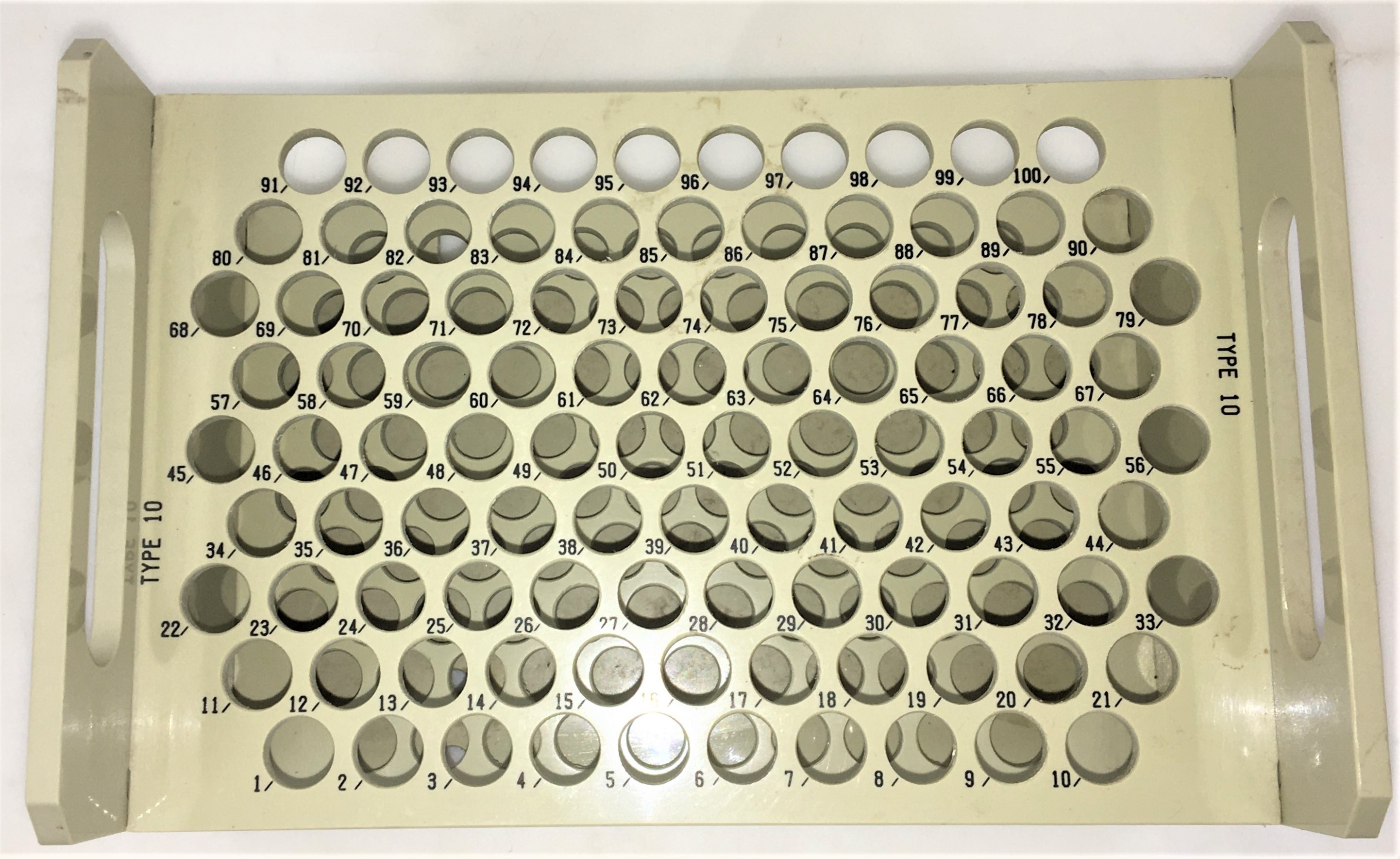 Used Shimadzu Type 10 Autosampler Rack - 100 Place